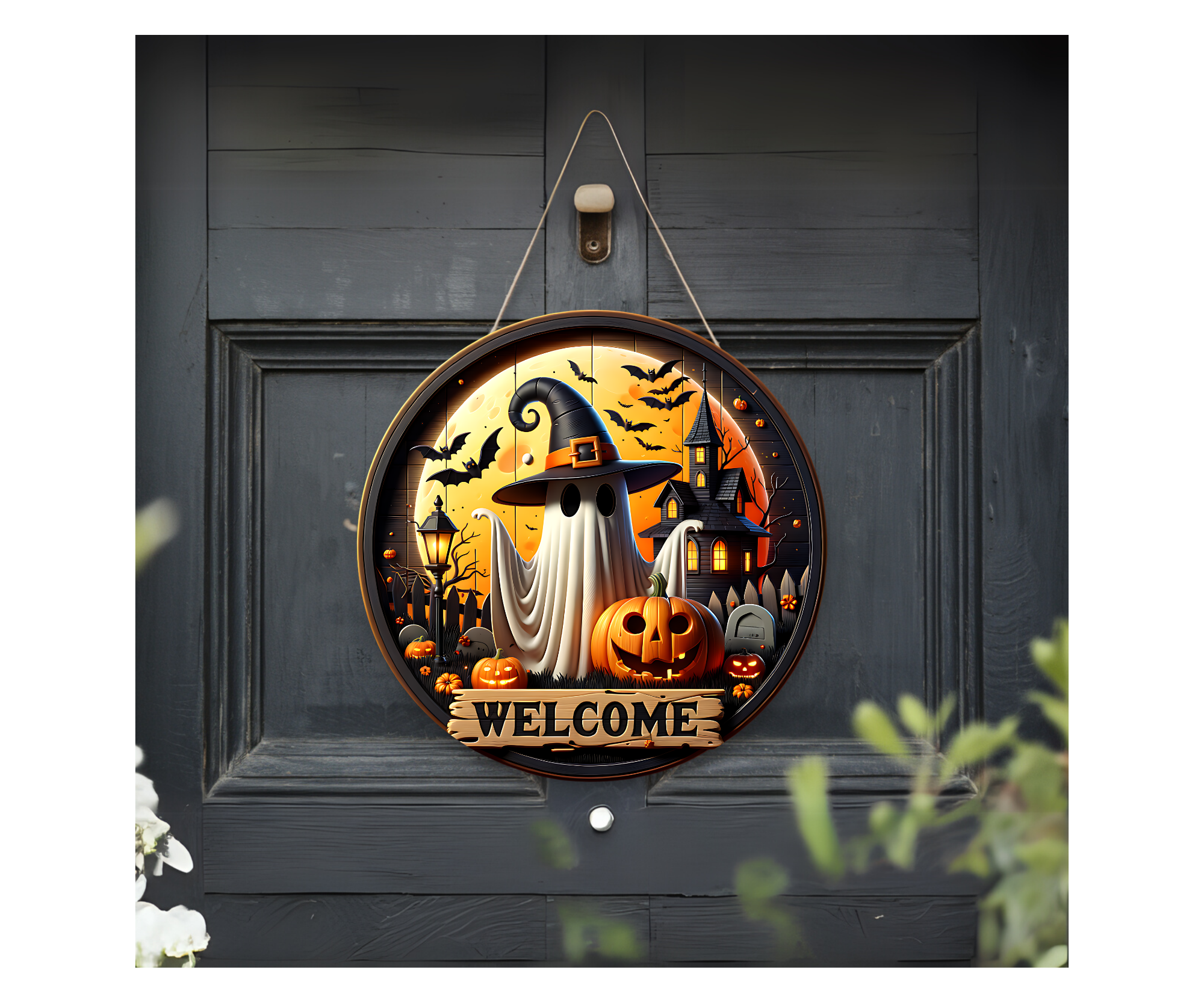 Spooky season Halloween Door signs
