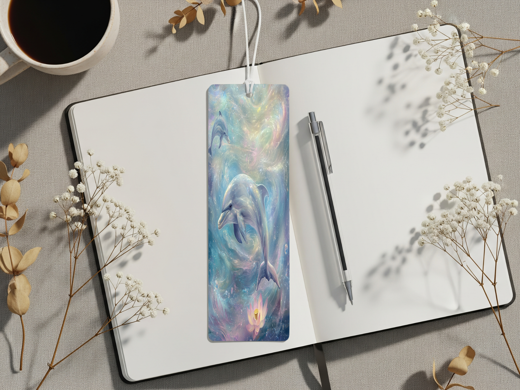 Aluminum Metal Bookmarks, Dolphin images. Make every chapter a splash!