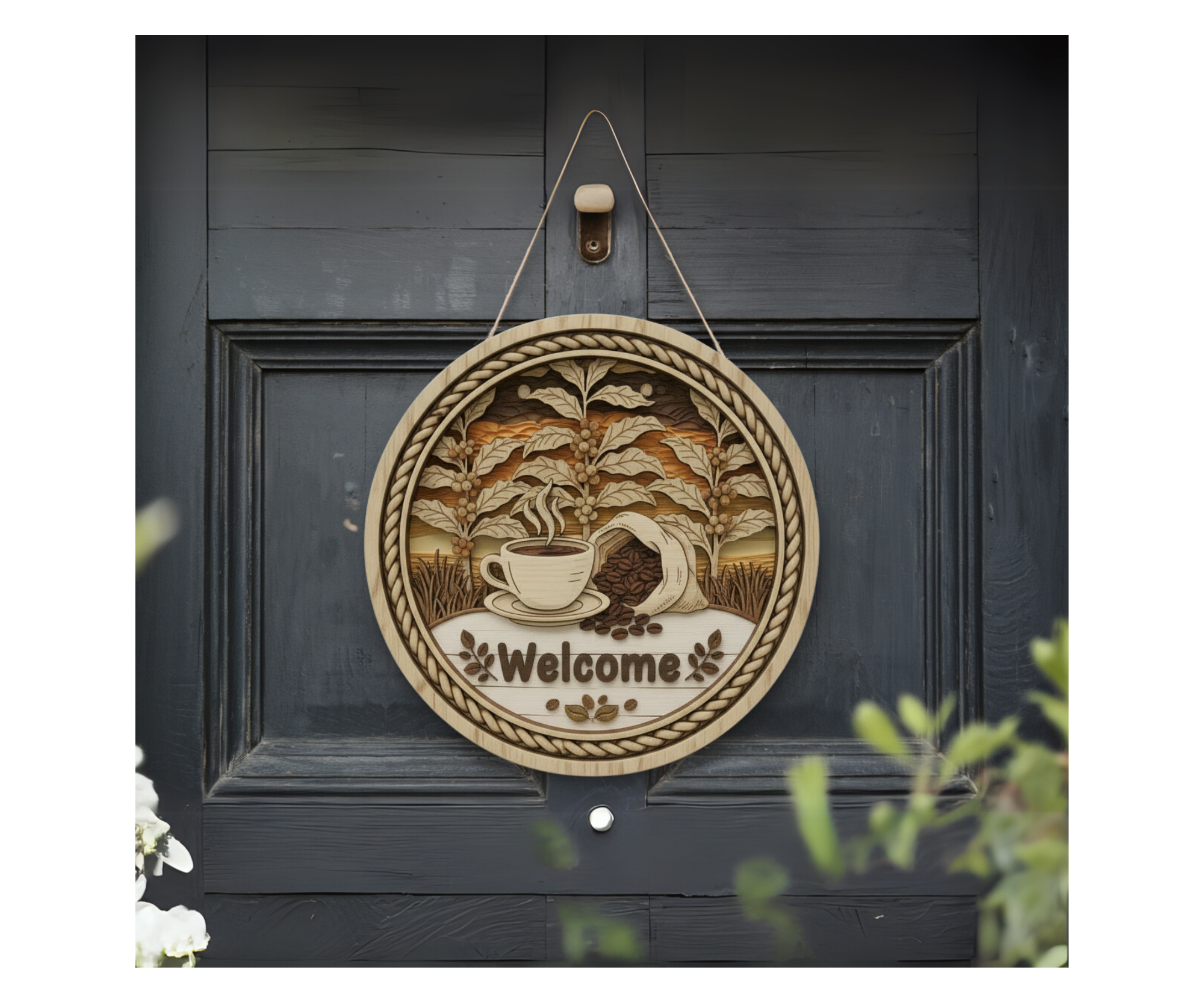 Rise & Grind Welcome Sign