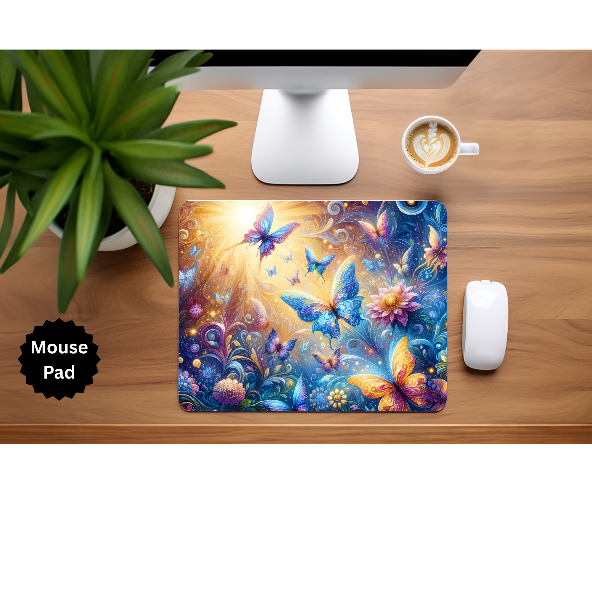 Butterfly mouse pad