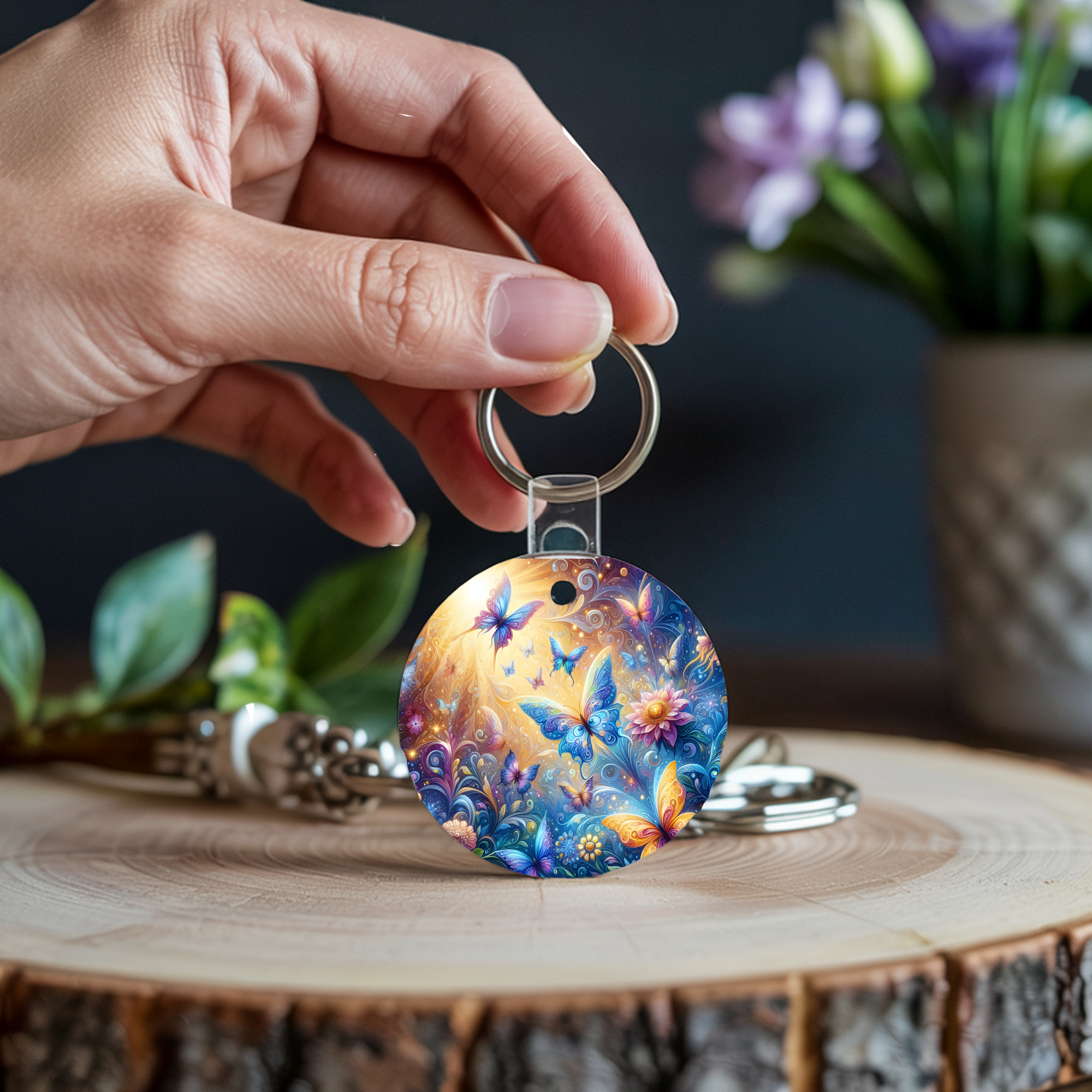 Butterfly Keychain
