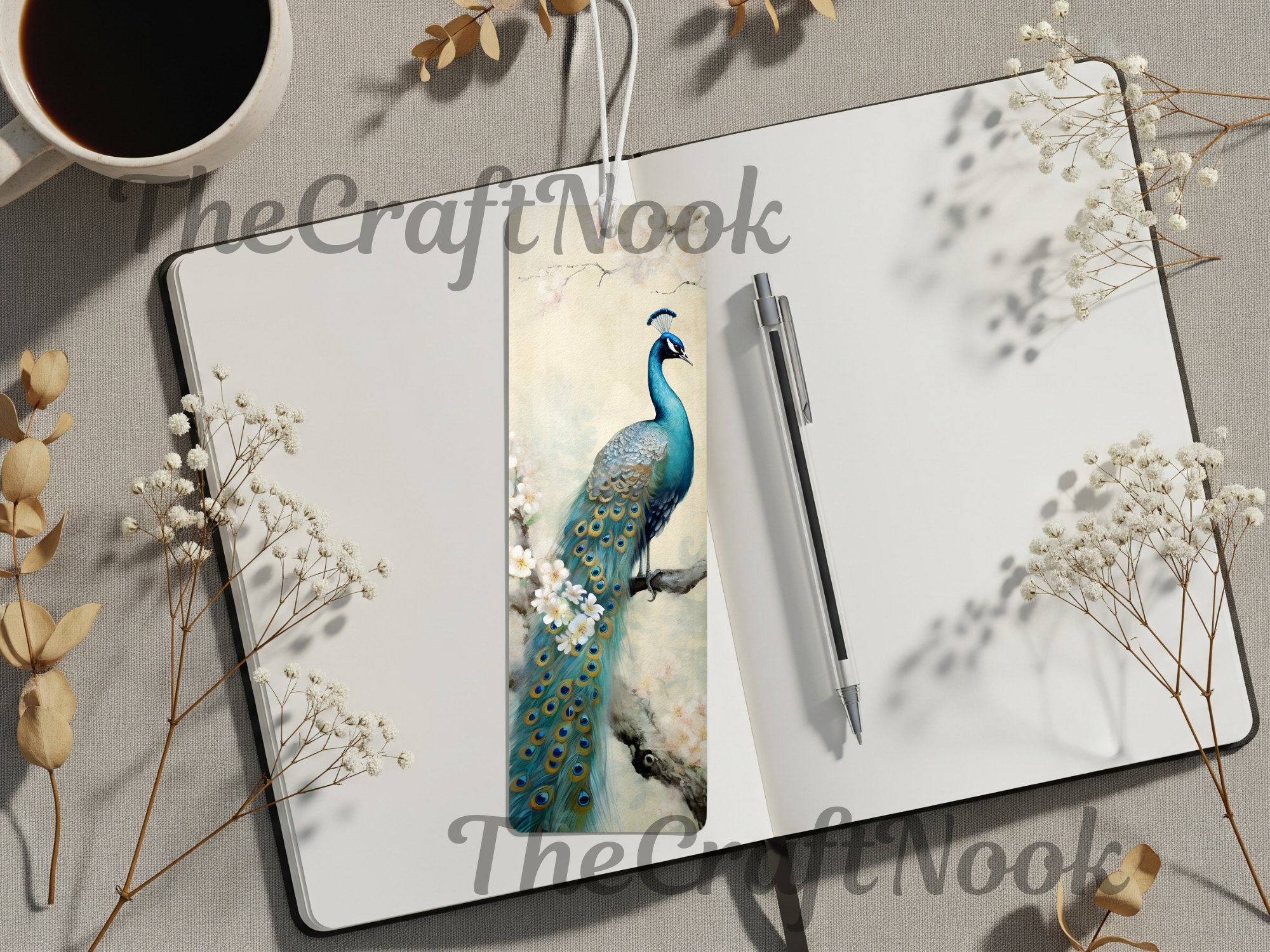 Aluminum Metal Bookmarks, Peacock Images, A little luxury for every chapter
