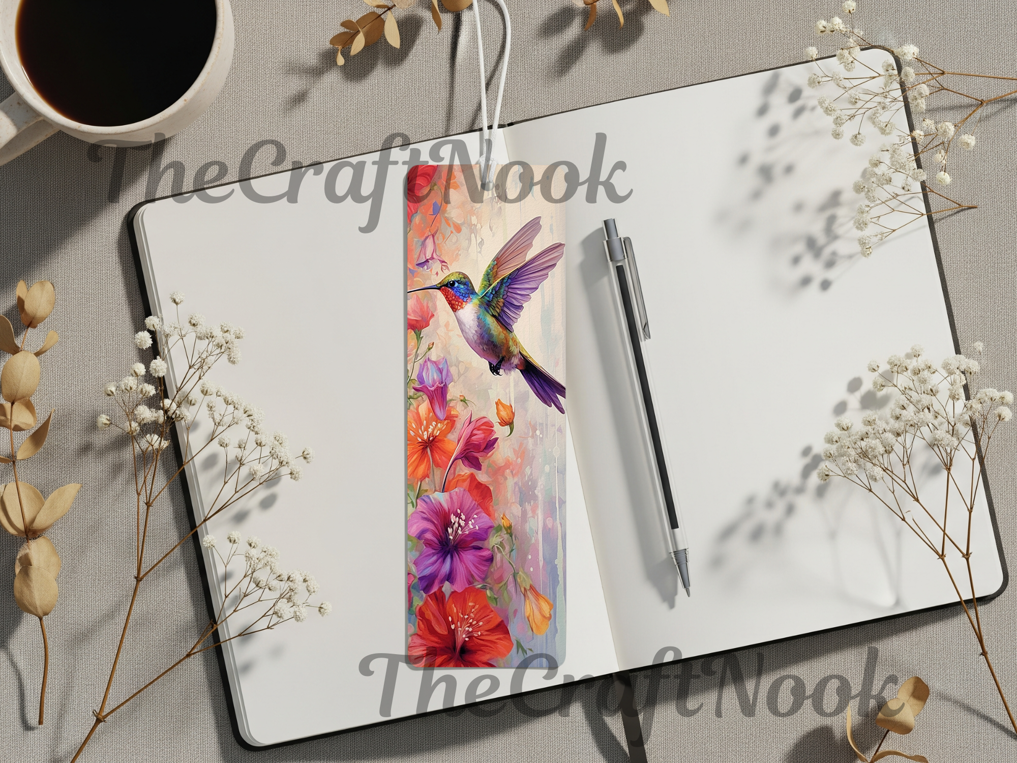 Aluminum Metal Bookmarks, Hummingbird Images Let your next chapter bloom. 🌺✨