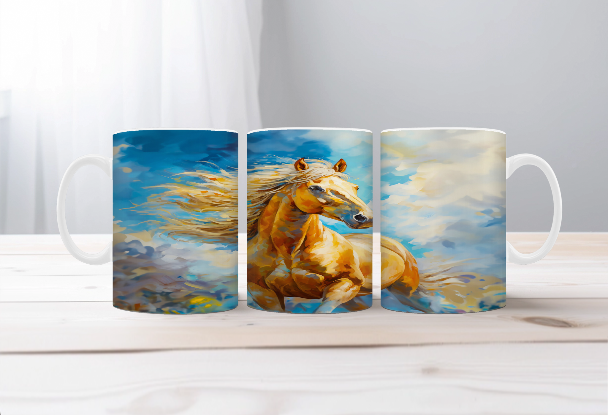 Horse Image Coffee Mugs Grace in Motion