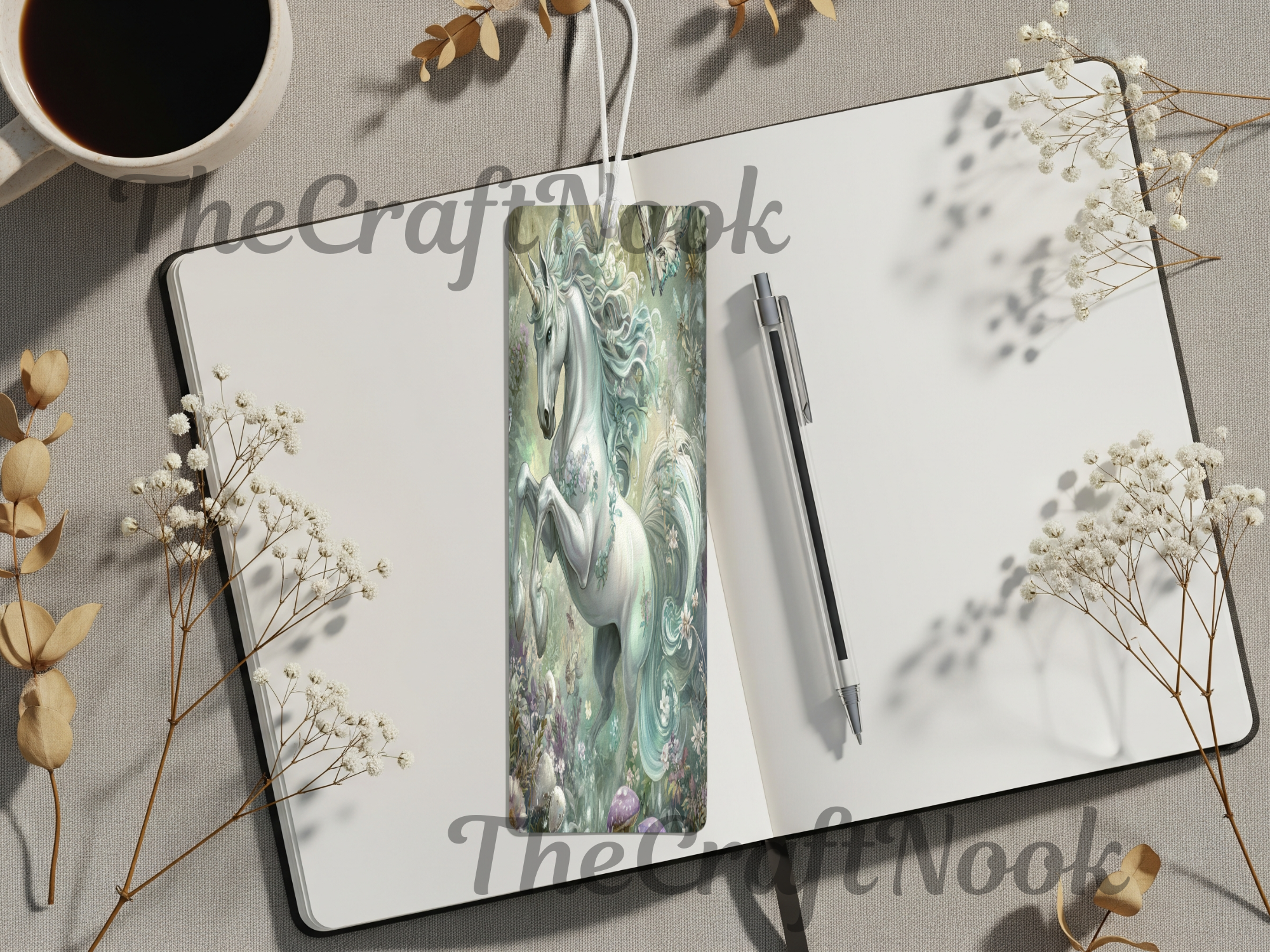 Aluminum Metal Bookmarks, Unicorn Images
