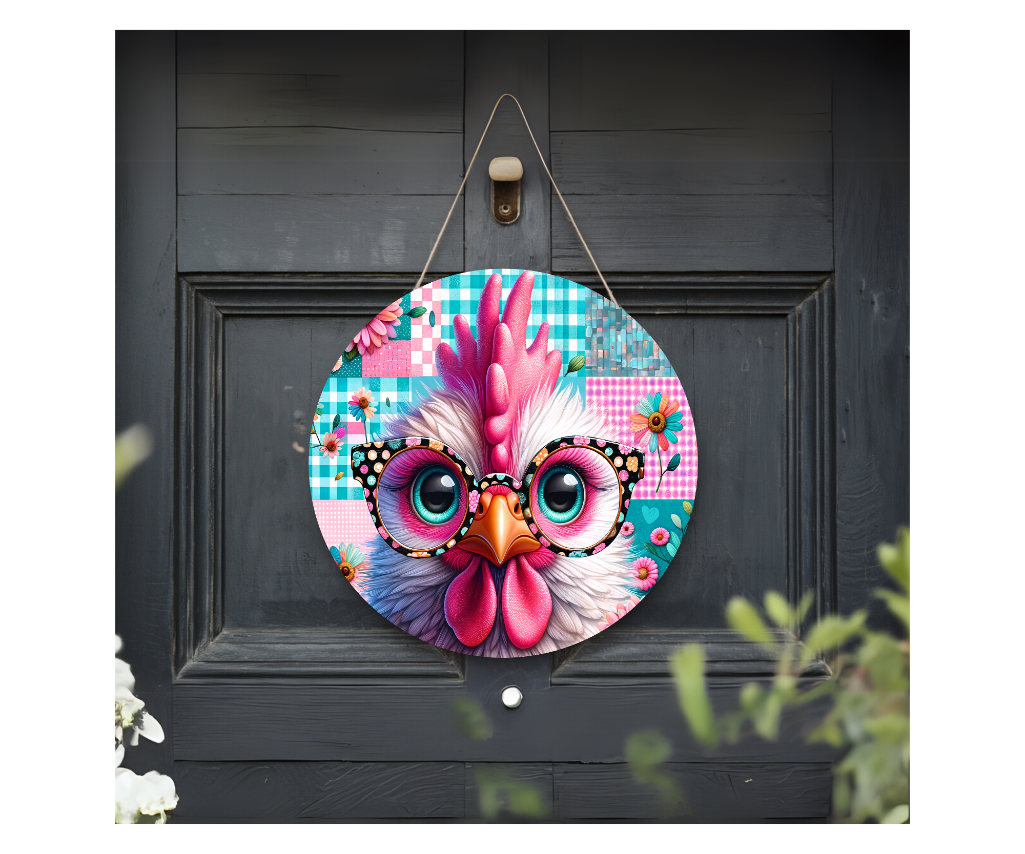 Cluck In & Stay Awhile Chicken Door Signs