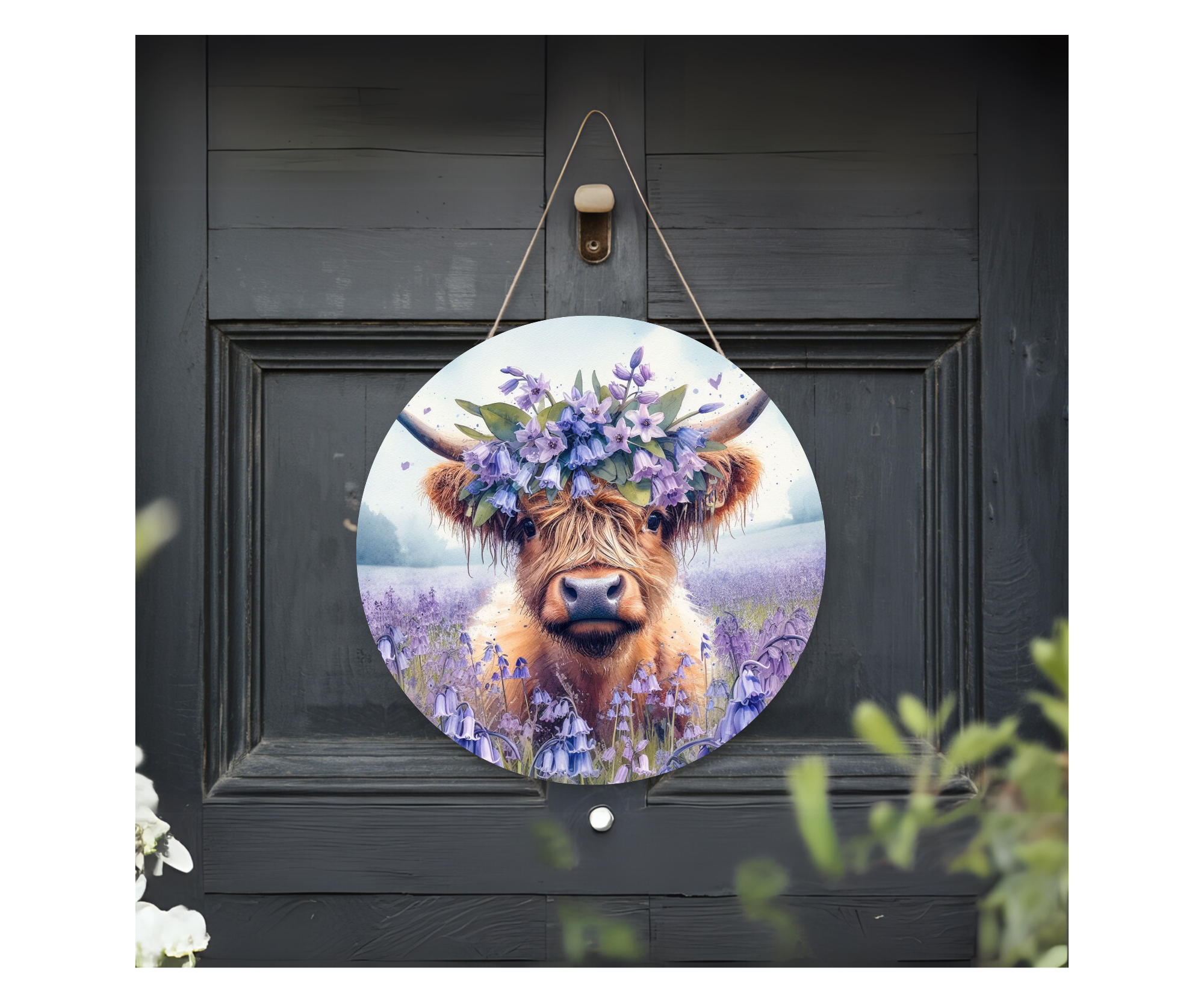 Highland Cow Door Signs
