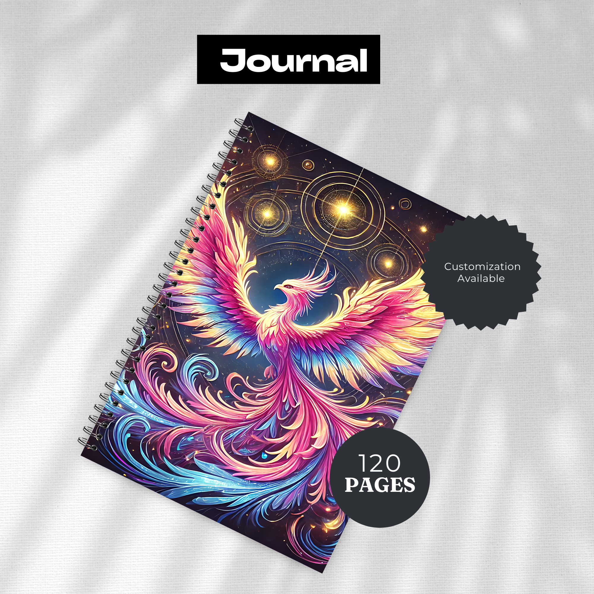 Phoenix Journal - 120 Page Lined Notebook for Writing & Planning