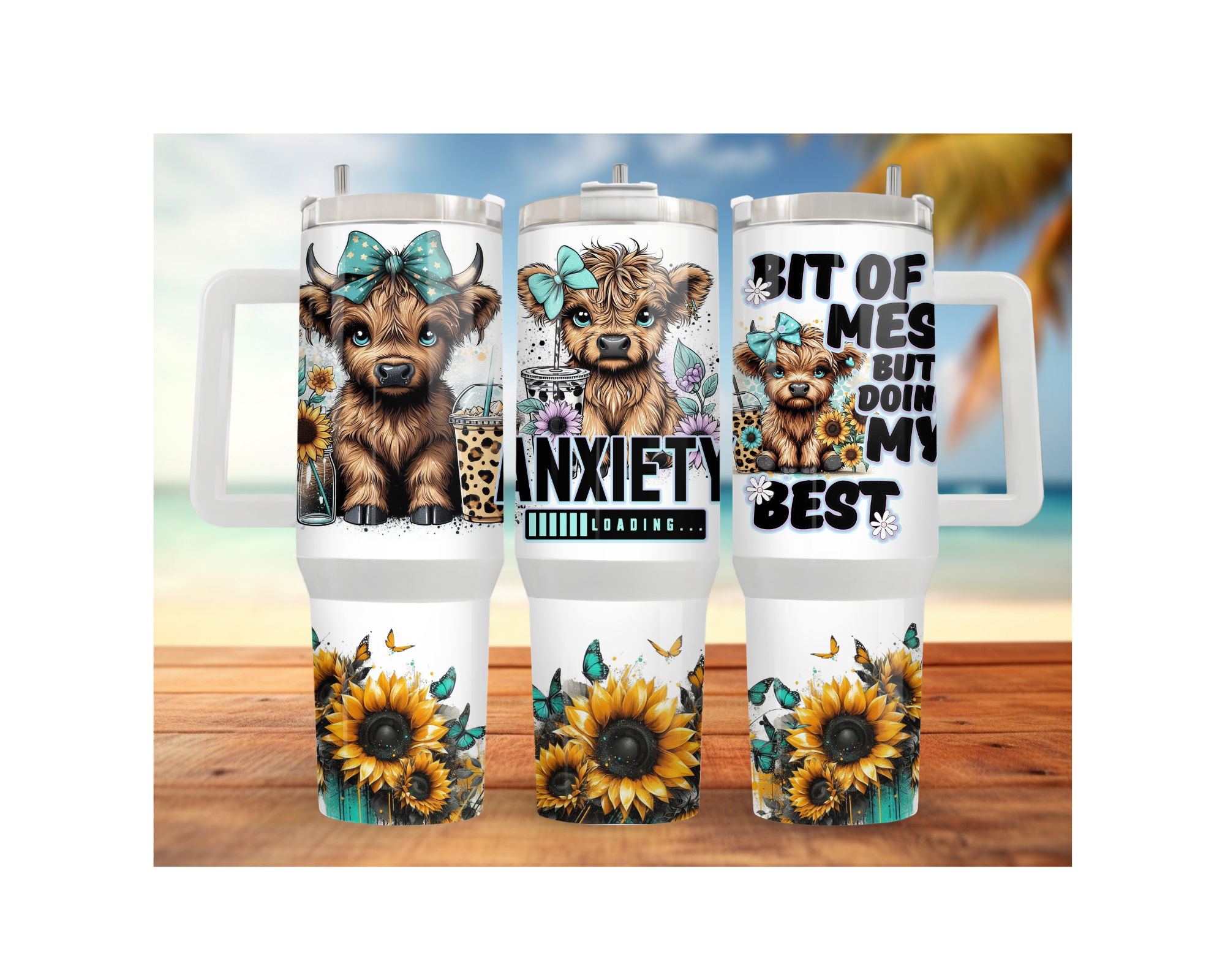 Highland Cow Stainless Steel Tumblers. Stay hydrated, stay country‑cute. Multiple Sizes and Images Available.