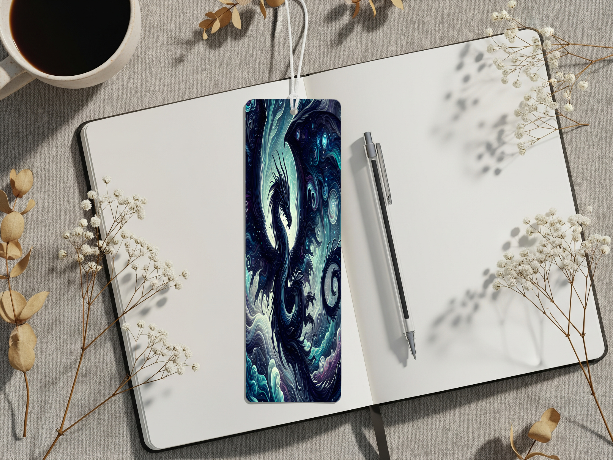 Aluminum Metal Bookmarks, Dragon Images. Mark your place in every adventure with a mystical dragon companion