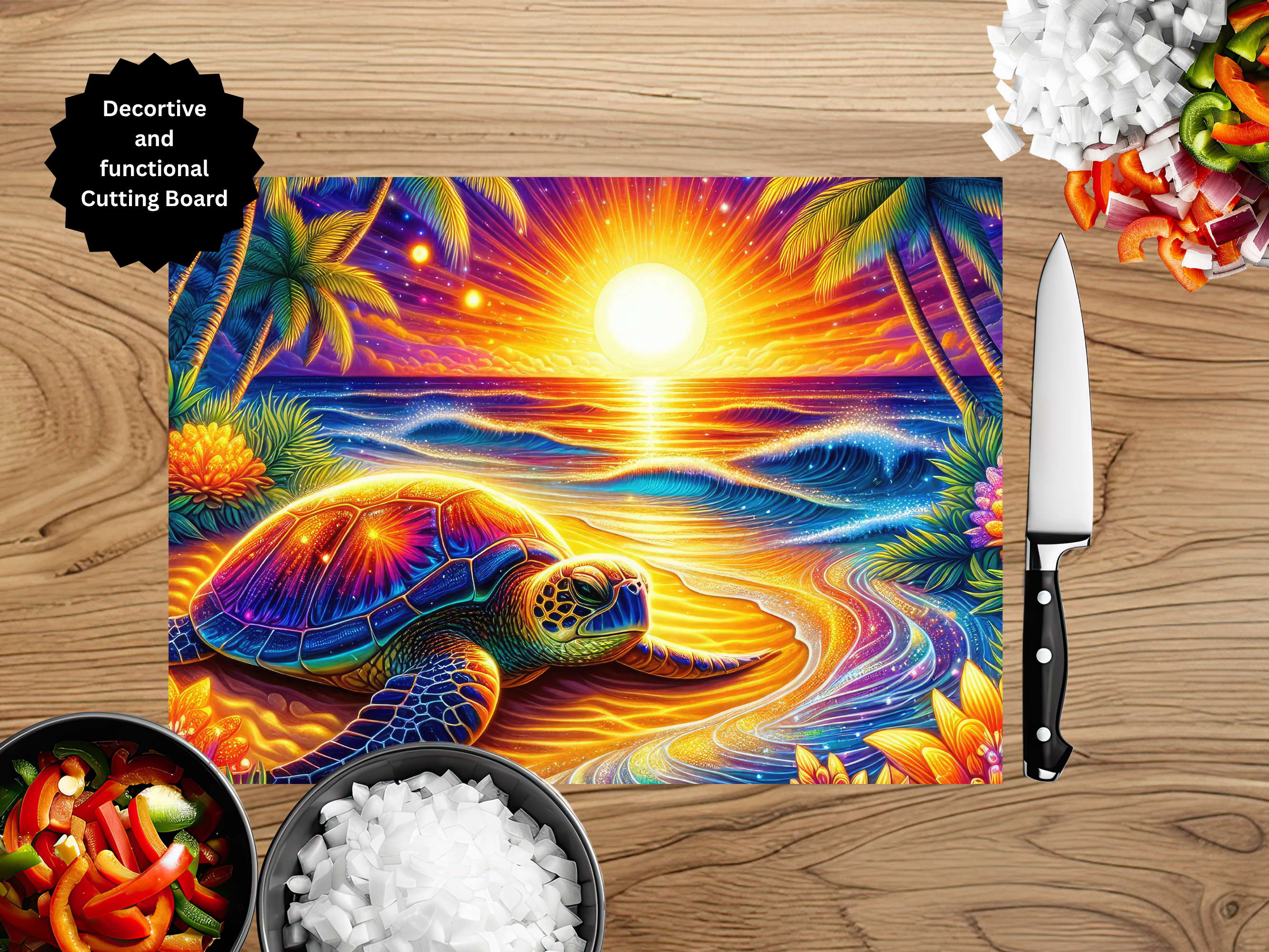 Sea Turtle Cutting Board