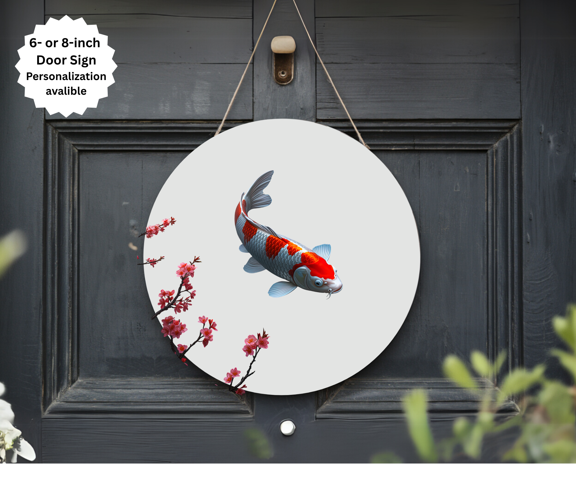 Koi Fish Door Signs