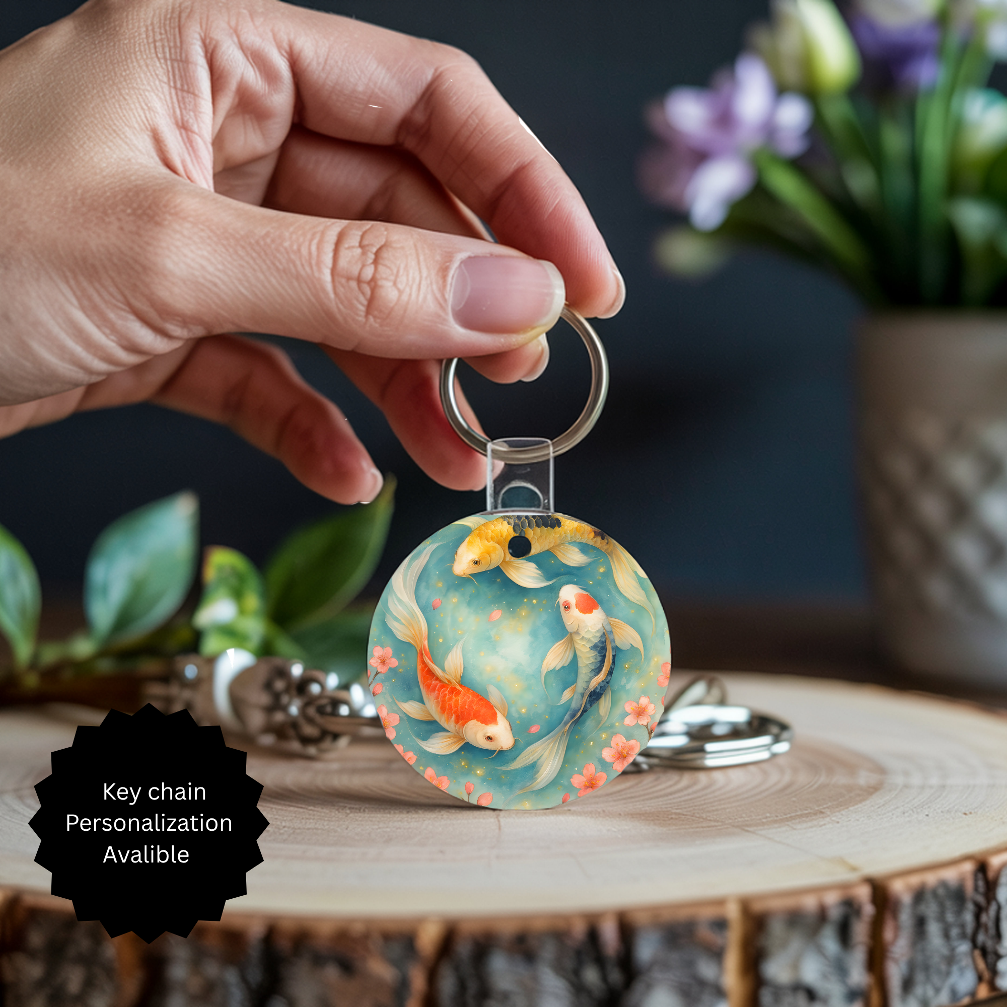 Koi Fish Keychain