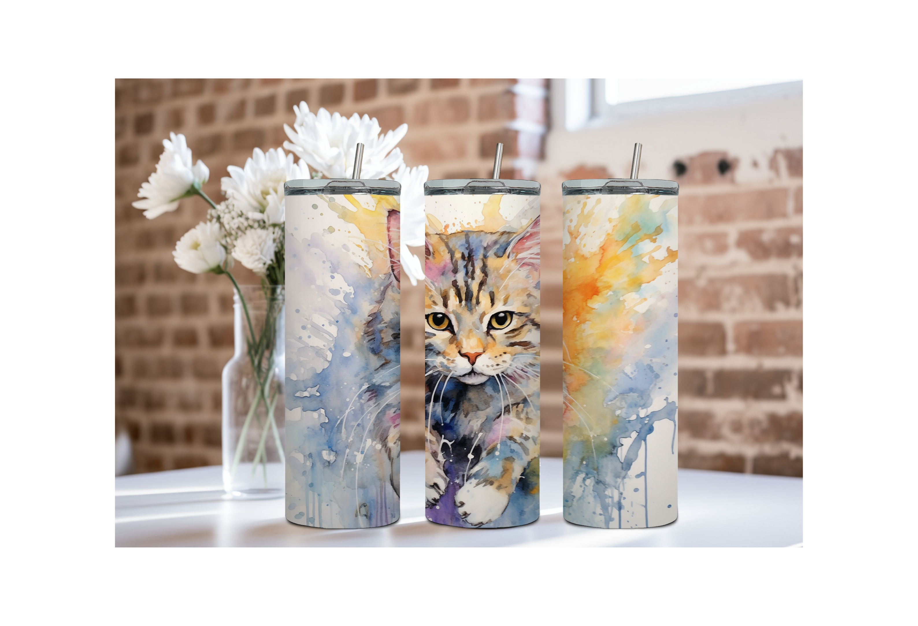 20 oz Sip with Cattitude tumbler