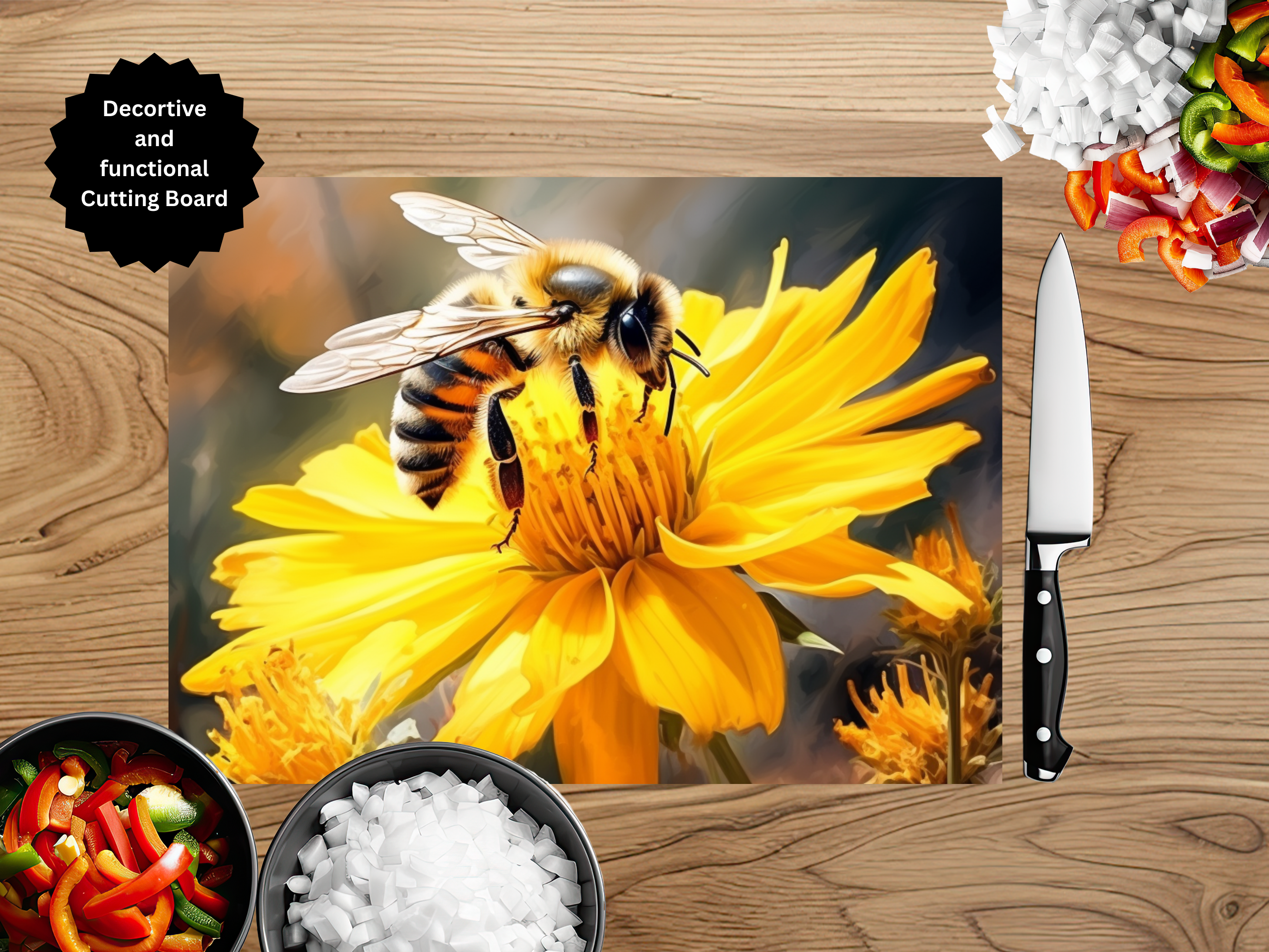 Honeybee Cutting board