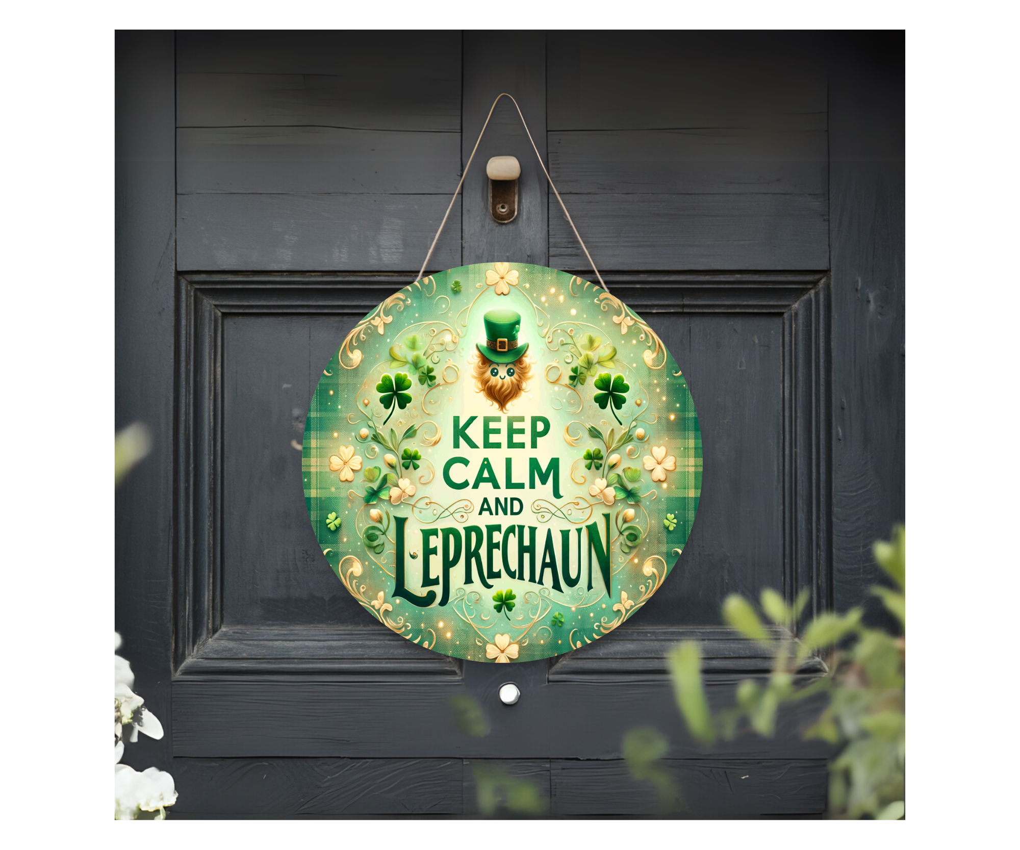 Lucky Charm Front Door Sign – St. Patrick’s Day Edition