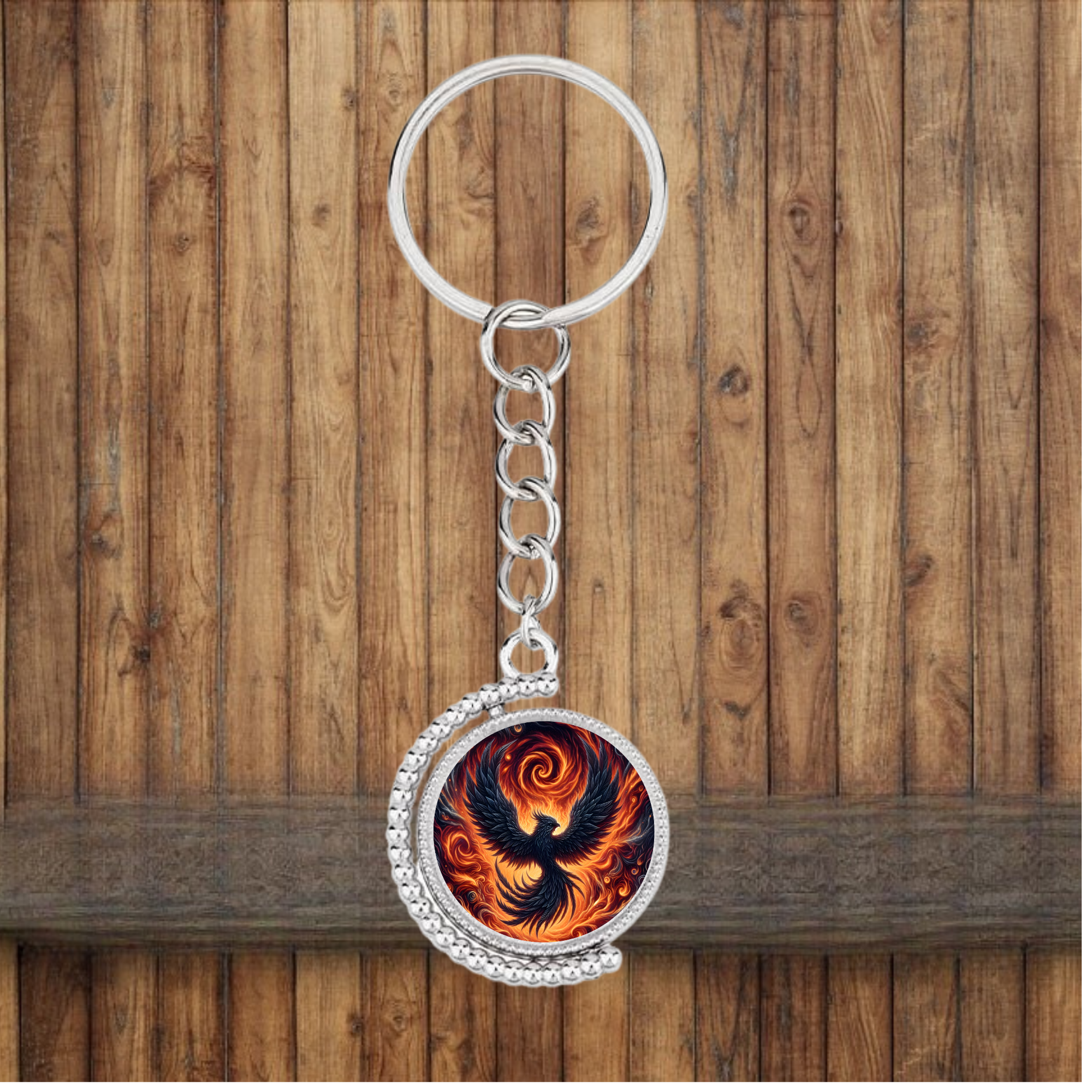 Phoenix Bezel Keychain