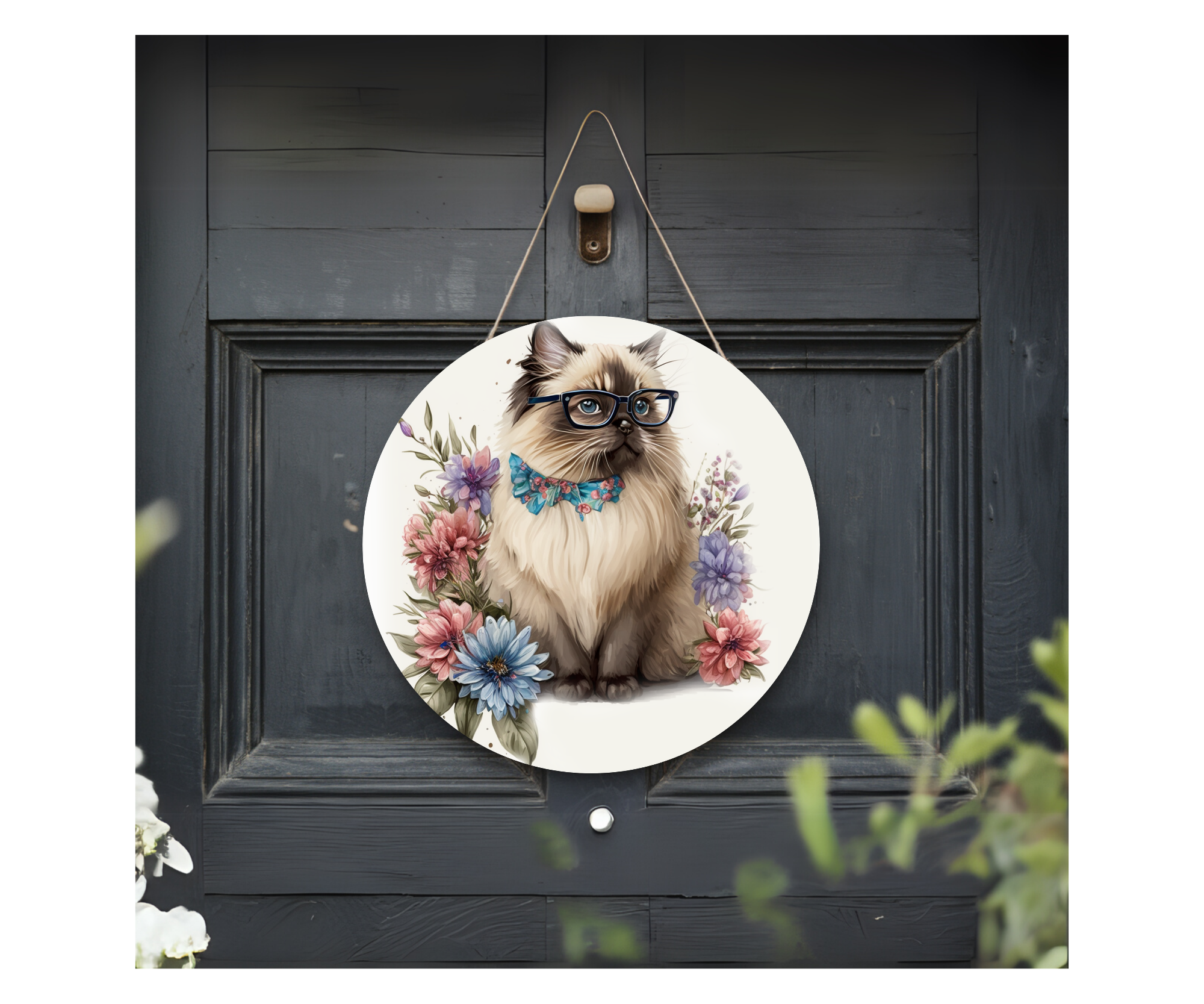 Purr‑sonality Lives Here Cat Door signs
