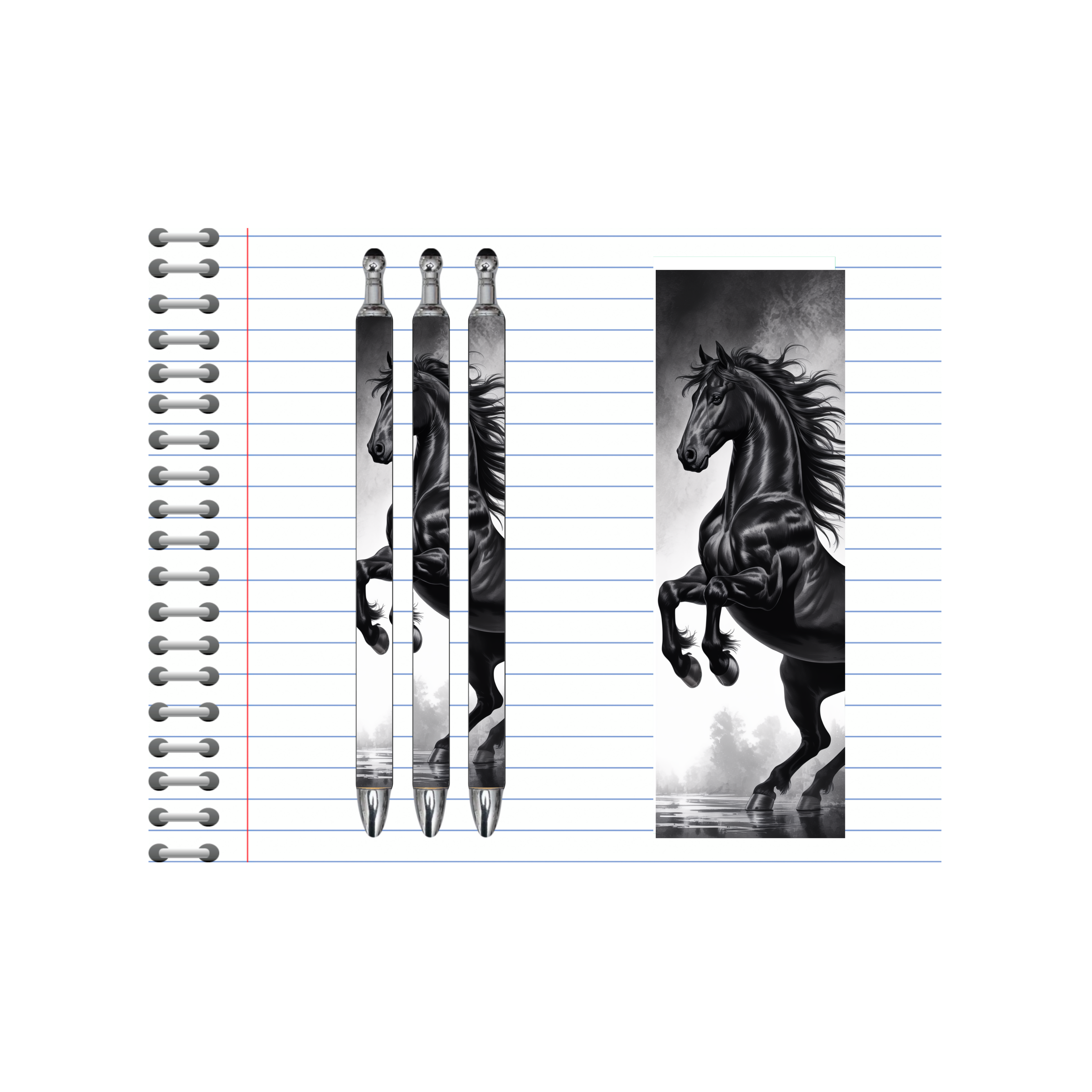 Refillable Pens, Horse Images multiple options and Images available