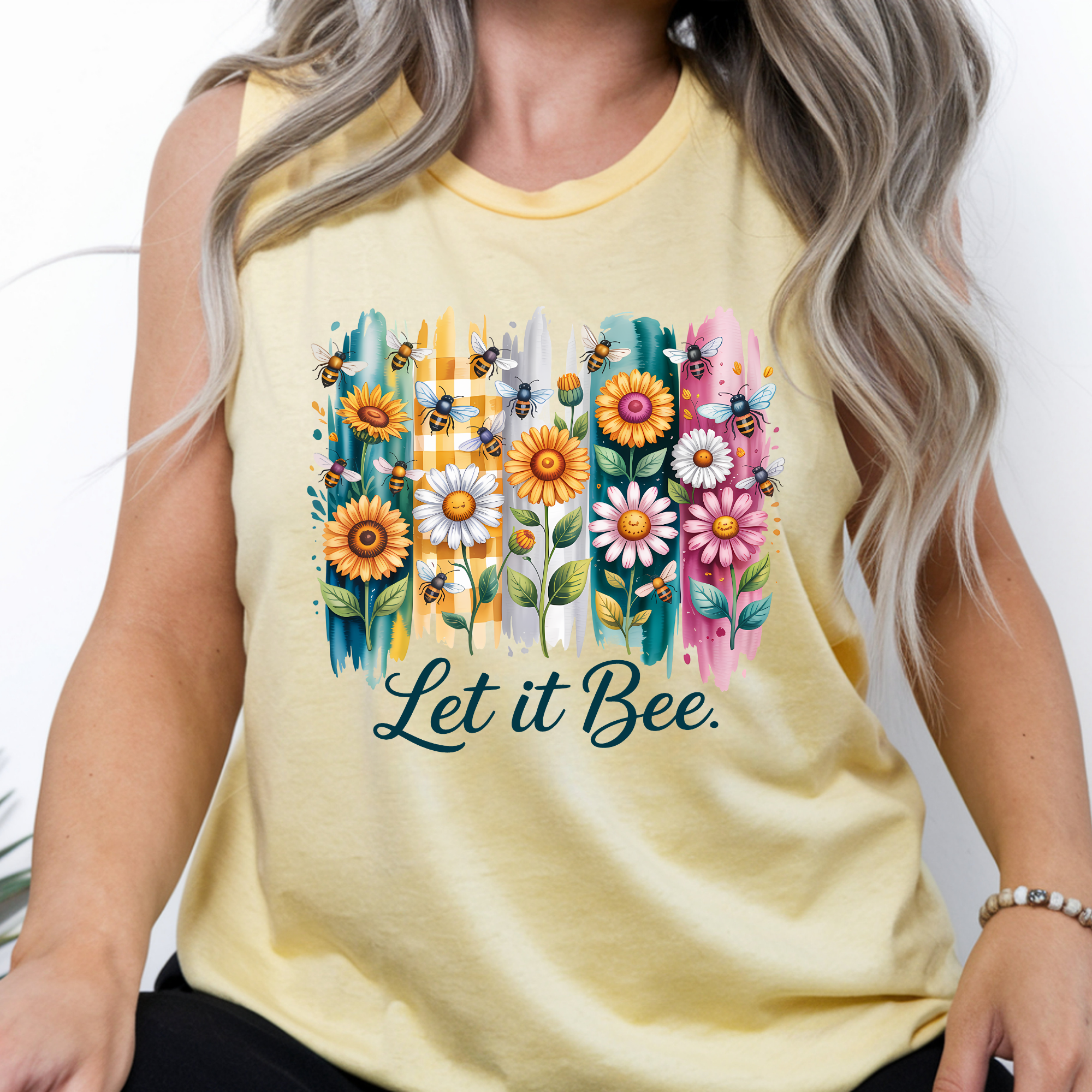 Let It Bee Graphic Tank Top | TheCraftNook