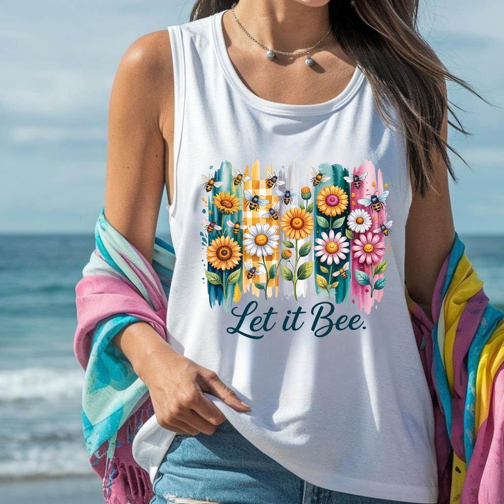 Let It Bee Graphic Tank Top | TheCraftNook