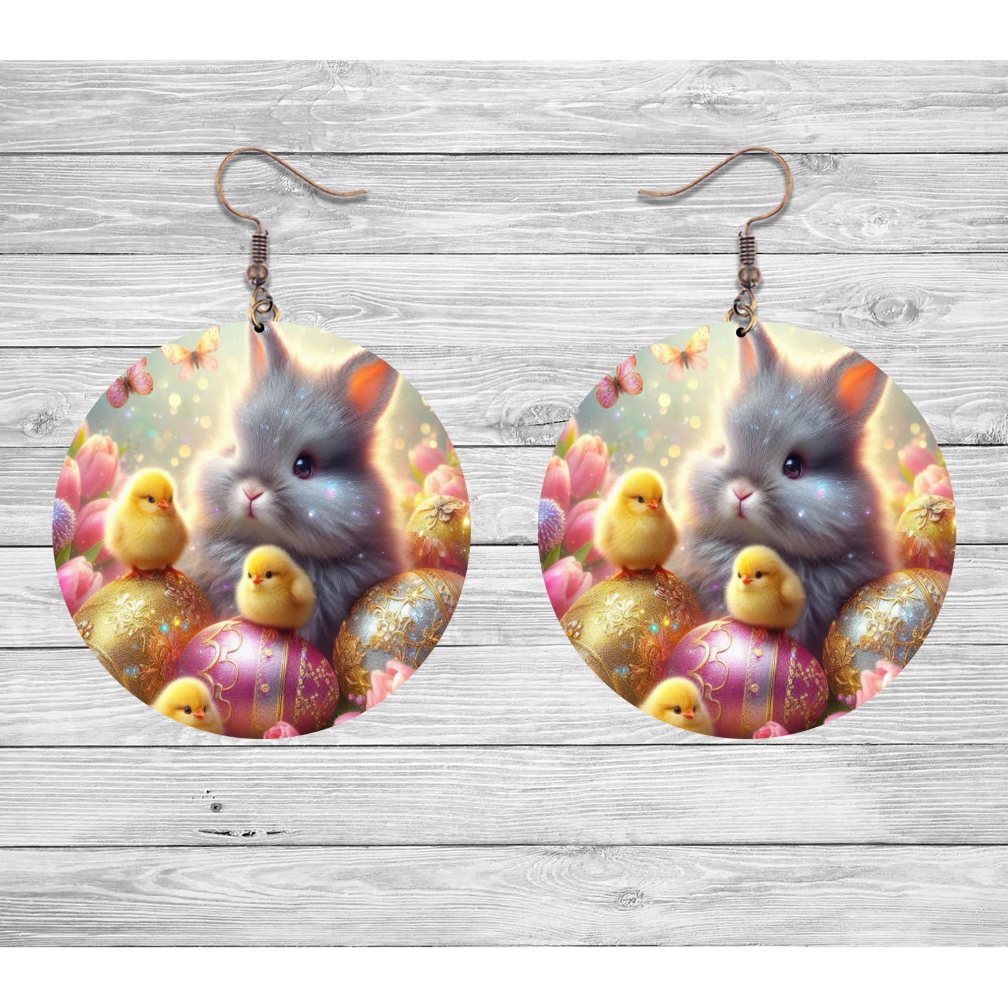 Whimsical Easter Garden Earrings