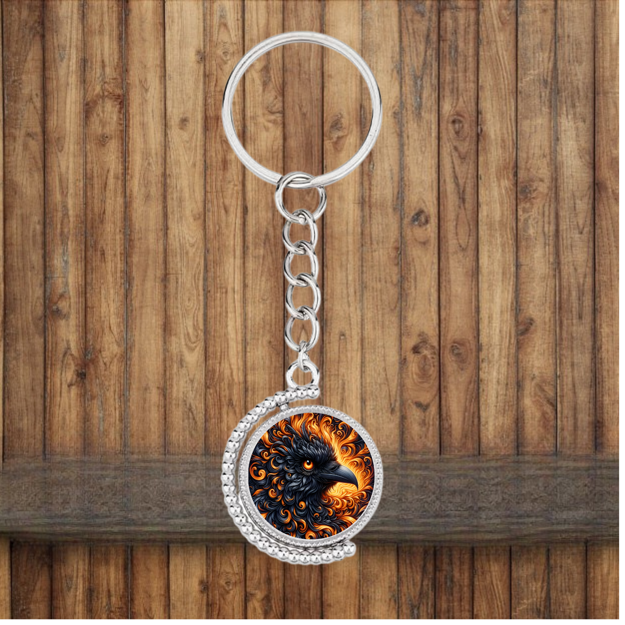 Phoenix Bezel Keychain