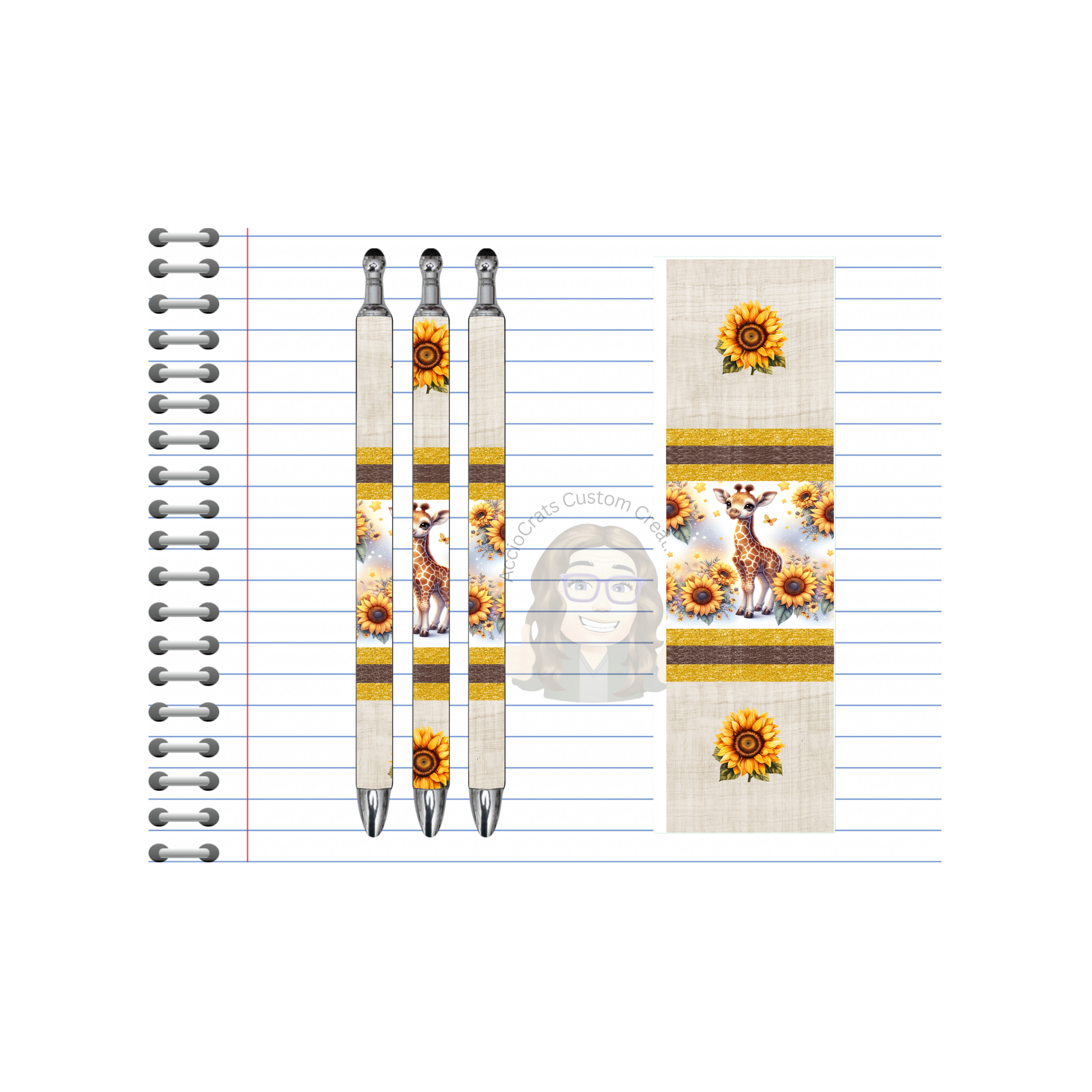 A long‑necked twist on everyday writing, Refillable Pens, Giraffe Images multiple options and Images available.