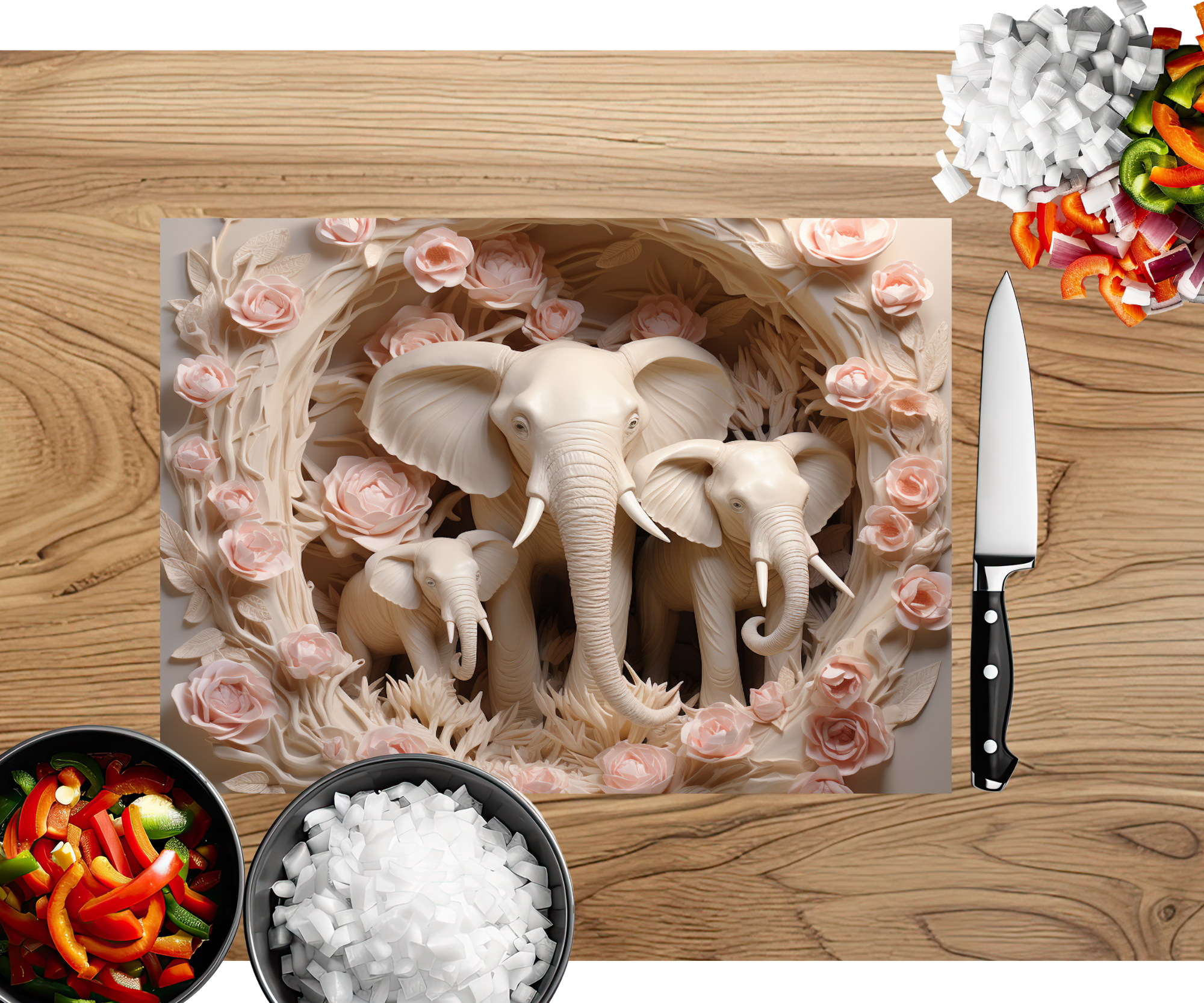 Wise & Wonderful Elephant Chopping Board