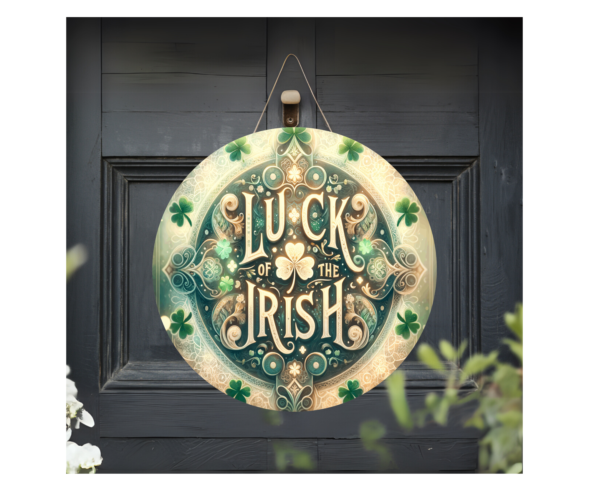 Lucky Charm Front Door Sign – St. Patrick’s Day Edition