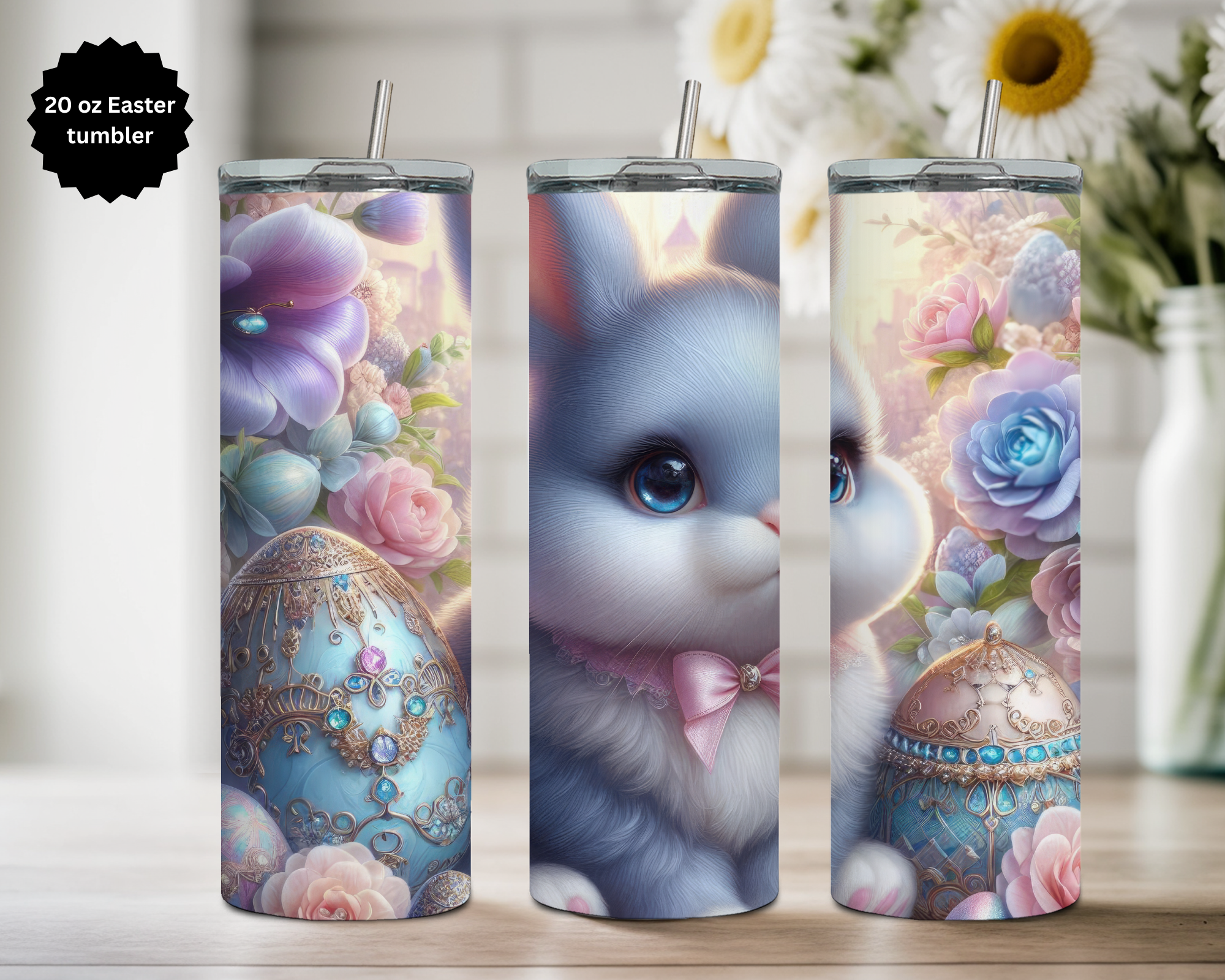 20 oz Easter Tumbler Collection. Multiple Images Available.
