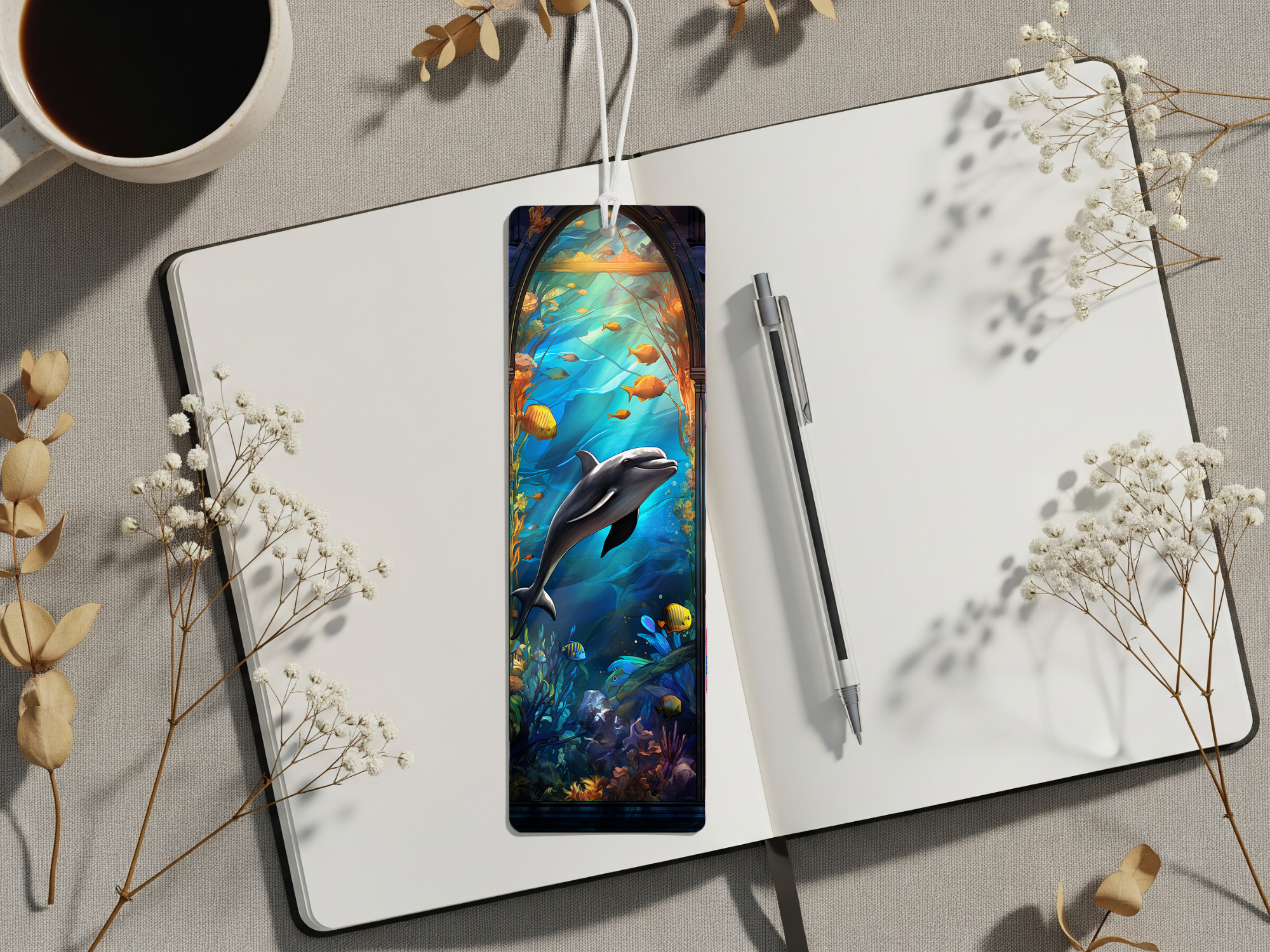 Aluminum Metal Bookmarks, Dolphin images. Make every chapter a splash!