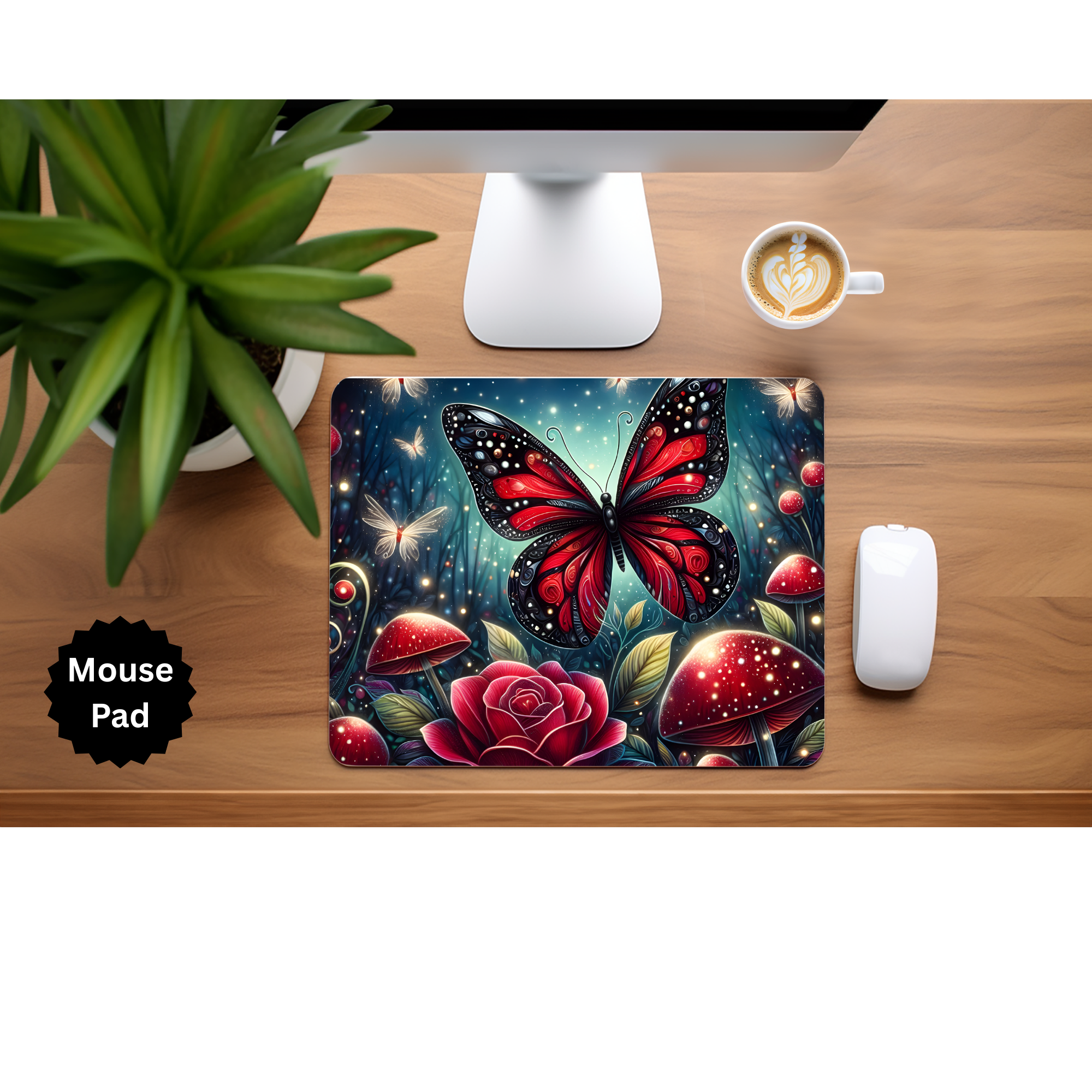 Butterfly mouse pad