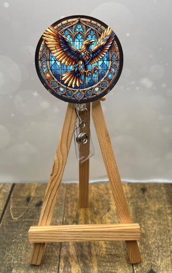 Eagle House Pride badge pulls. Multiple Images available. Add beads or shimmer glitter options.