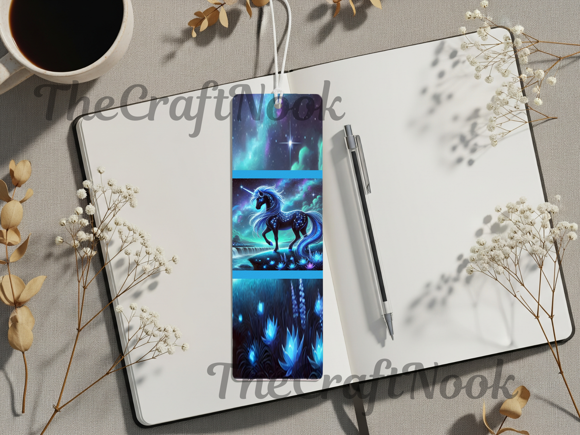 Aluminum Metal Bookmarks, Unicorn Images