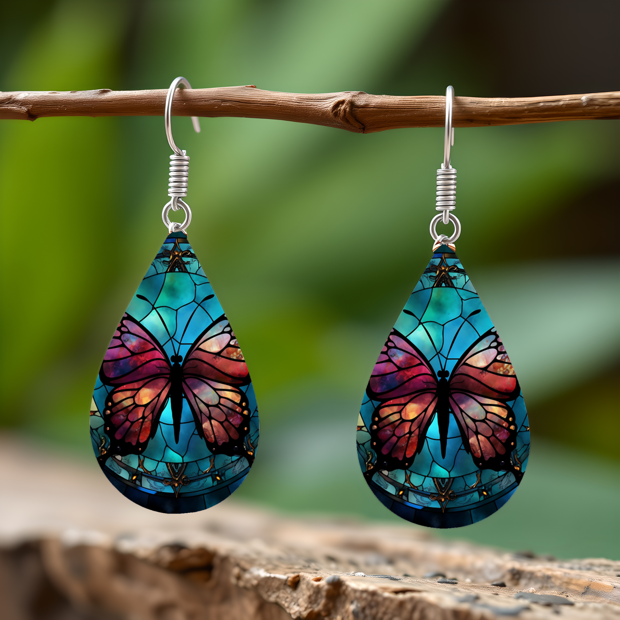 Butterfly Teardrop Earrings