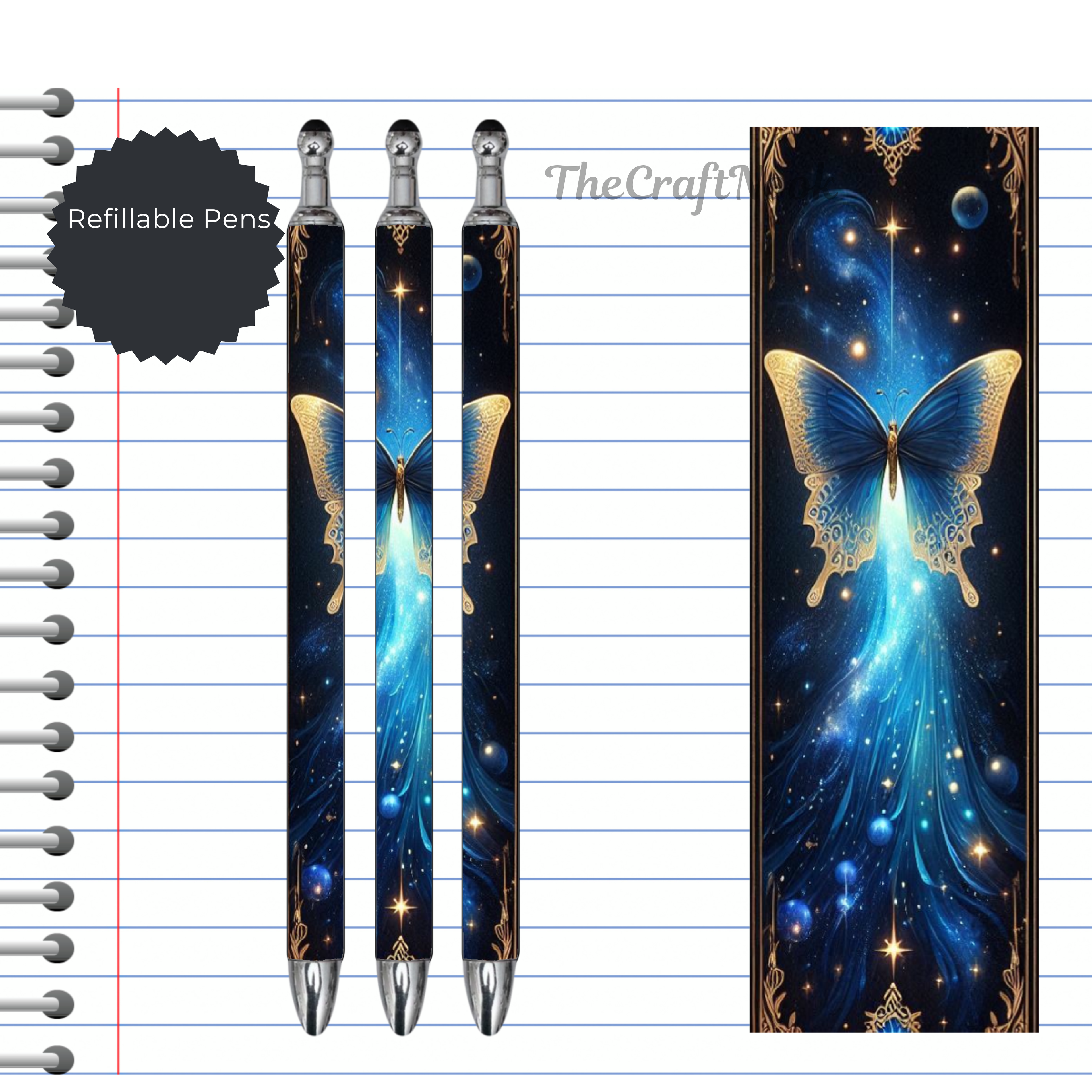 Butterfly Refillable Pens, multiple options and Images available.