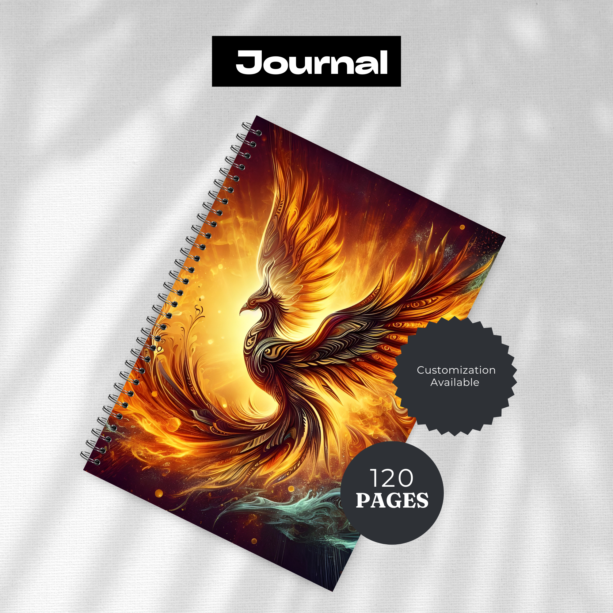 Phoenix Journal - 120 Page Lined Notebook for Writing & Planning