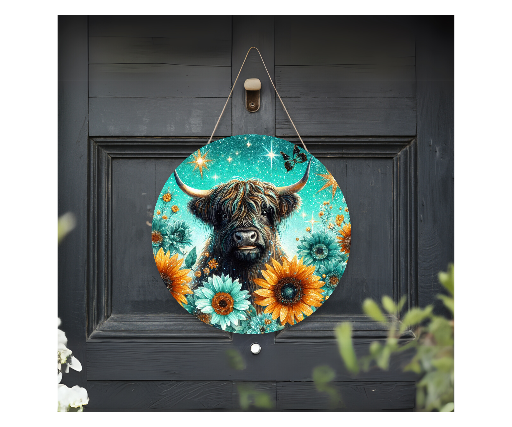 Highland Cow Door Signs