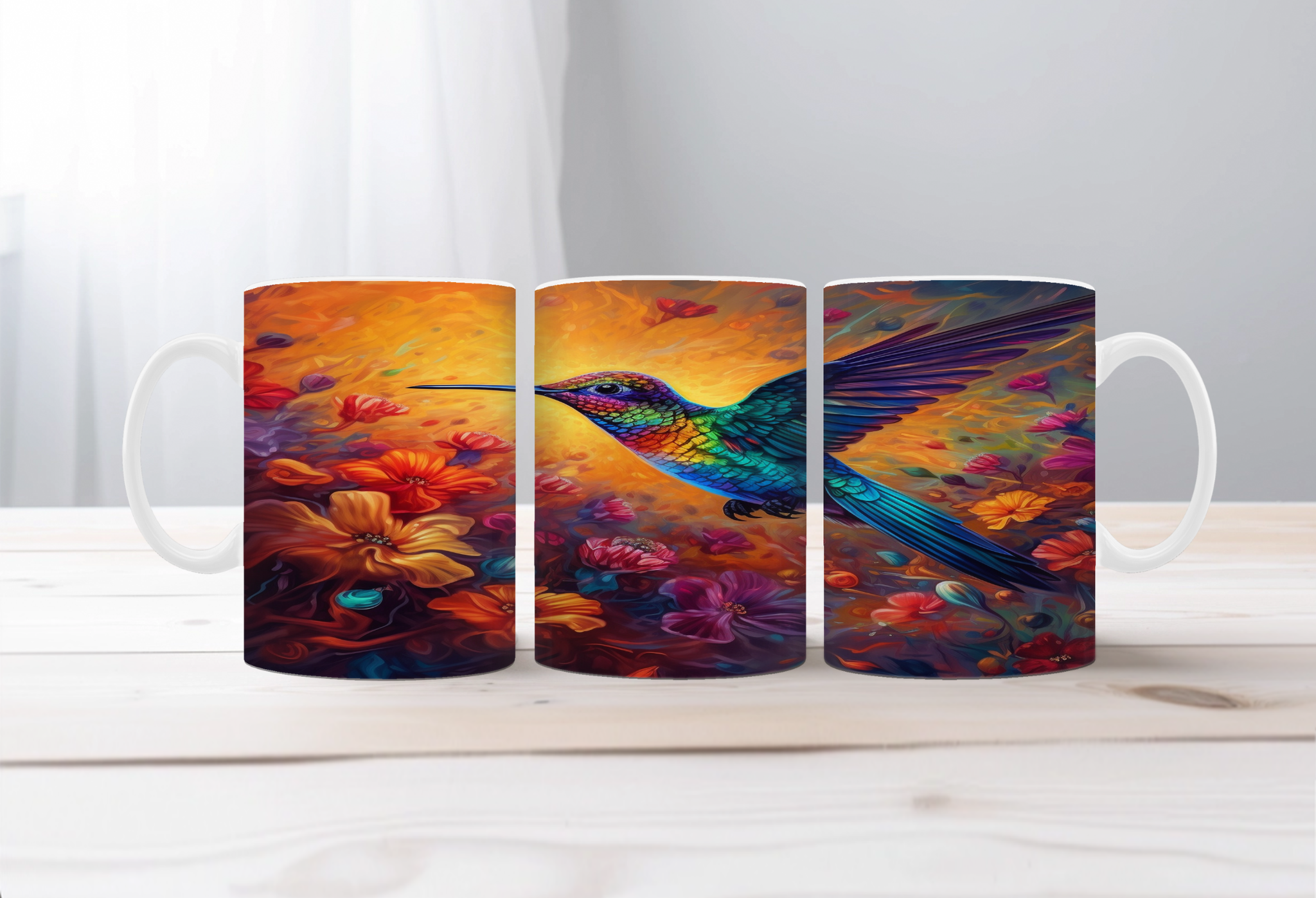 Sip with a Little Flutter Hummingbird Mugs. Two Sizes and Multiple images to choose from.