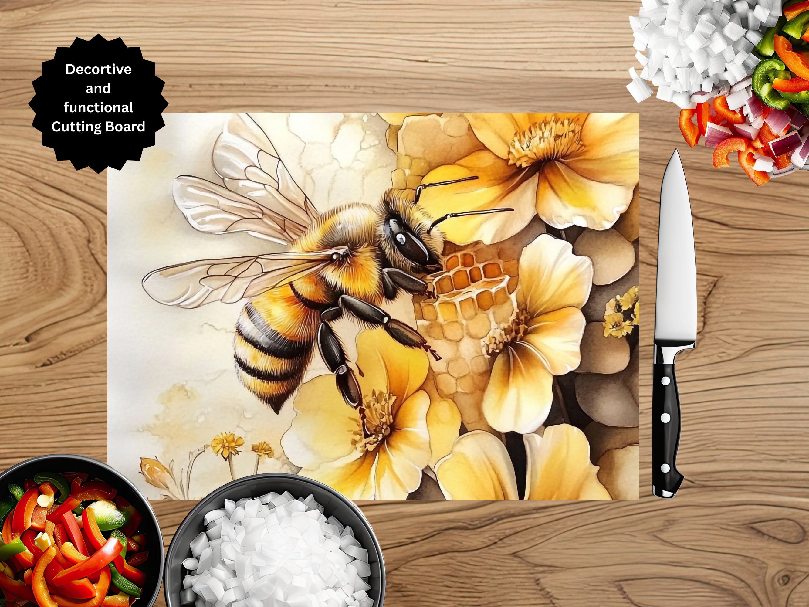 Honeybee Cutting board