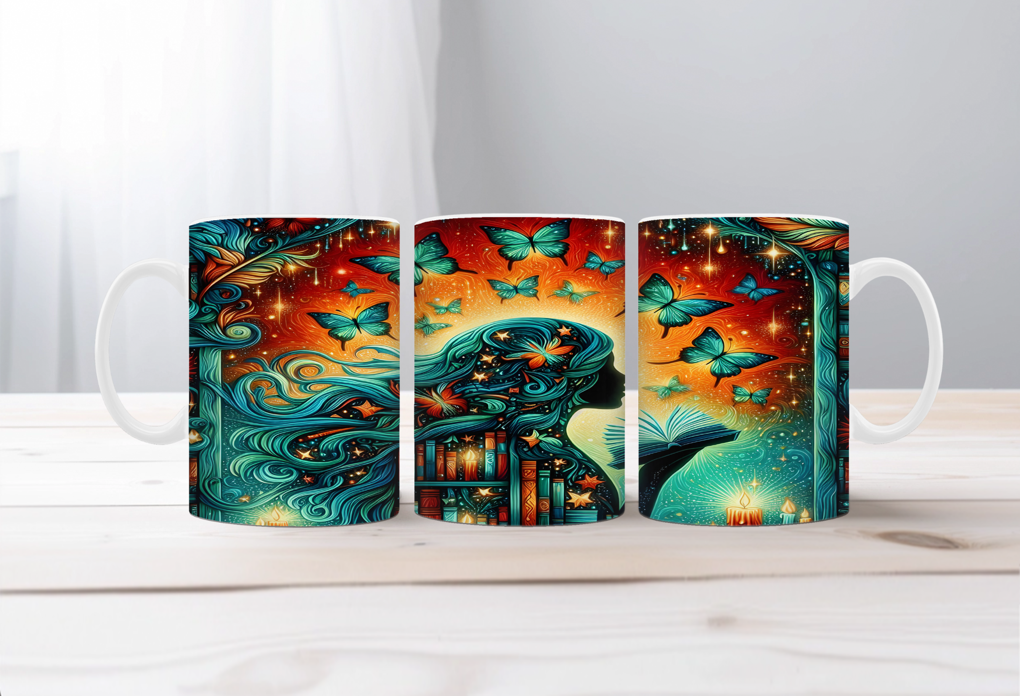 Chapter Sips Book Lover Mug. Two Sizes and Multiple images to choose from.