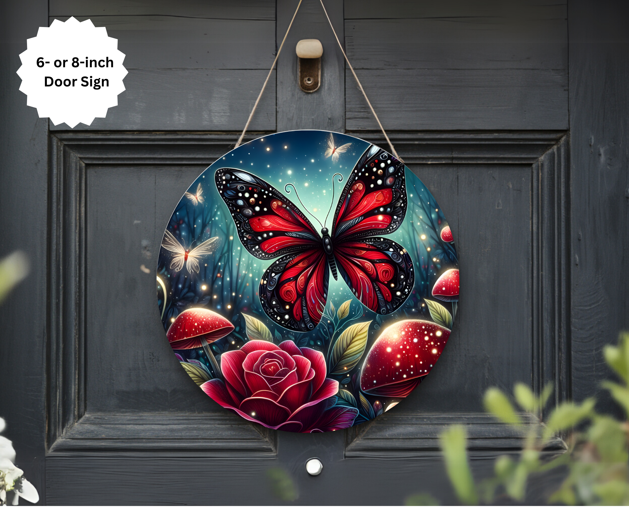 Butterfly Door Signs, Multiple images options.