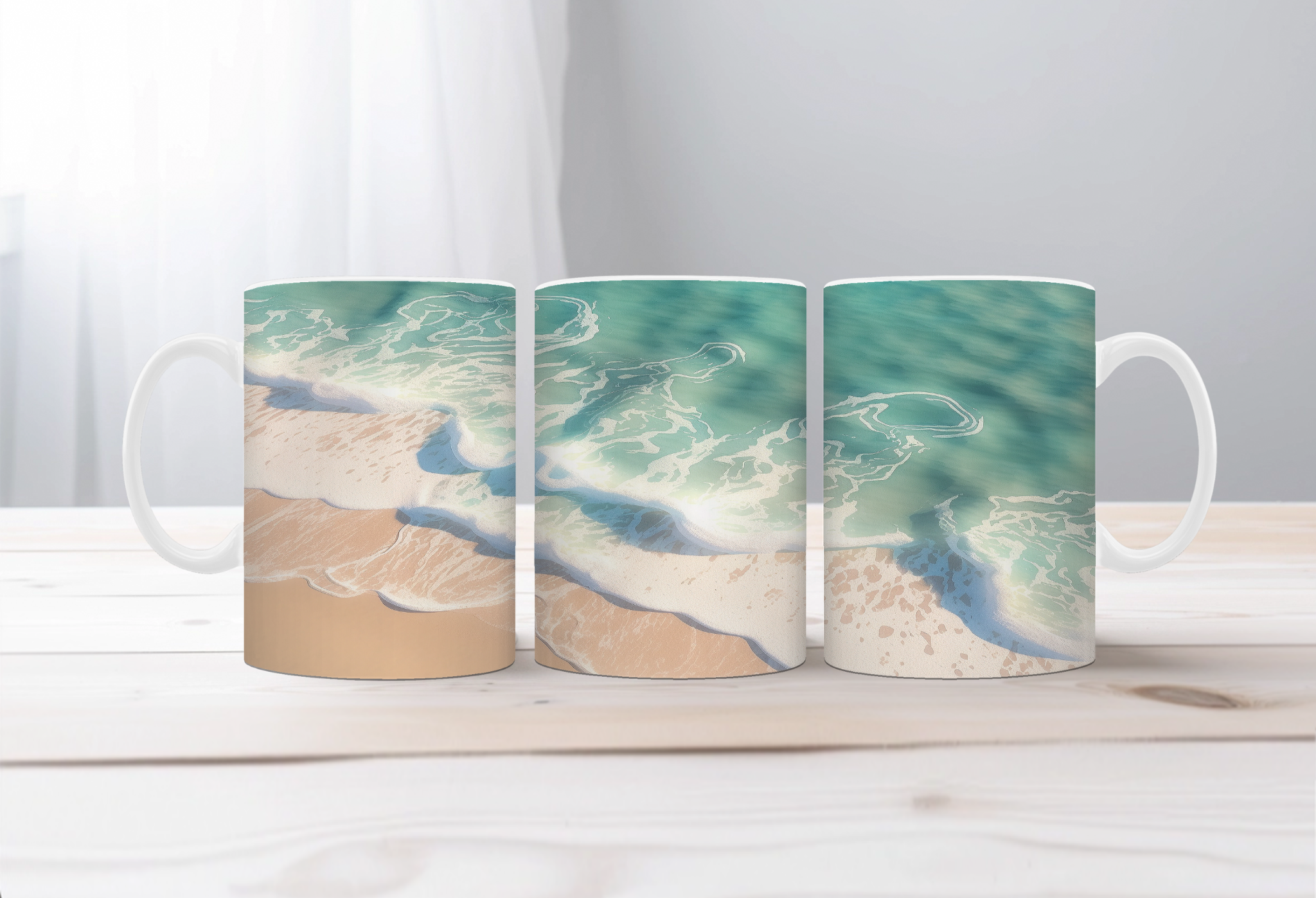Beachy Bliss coffee mugs