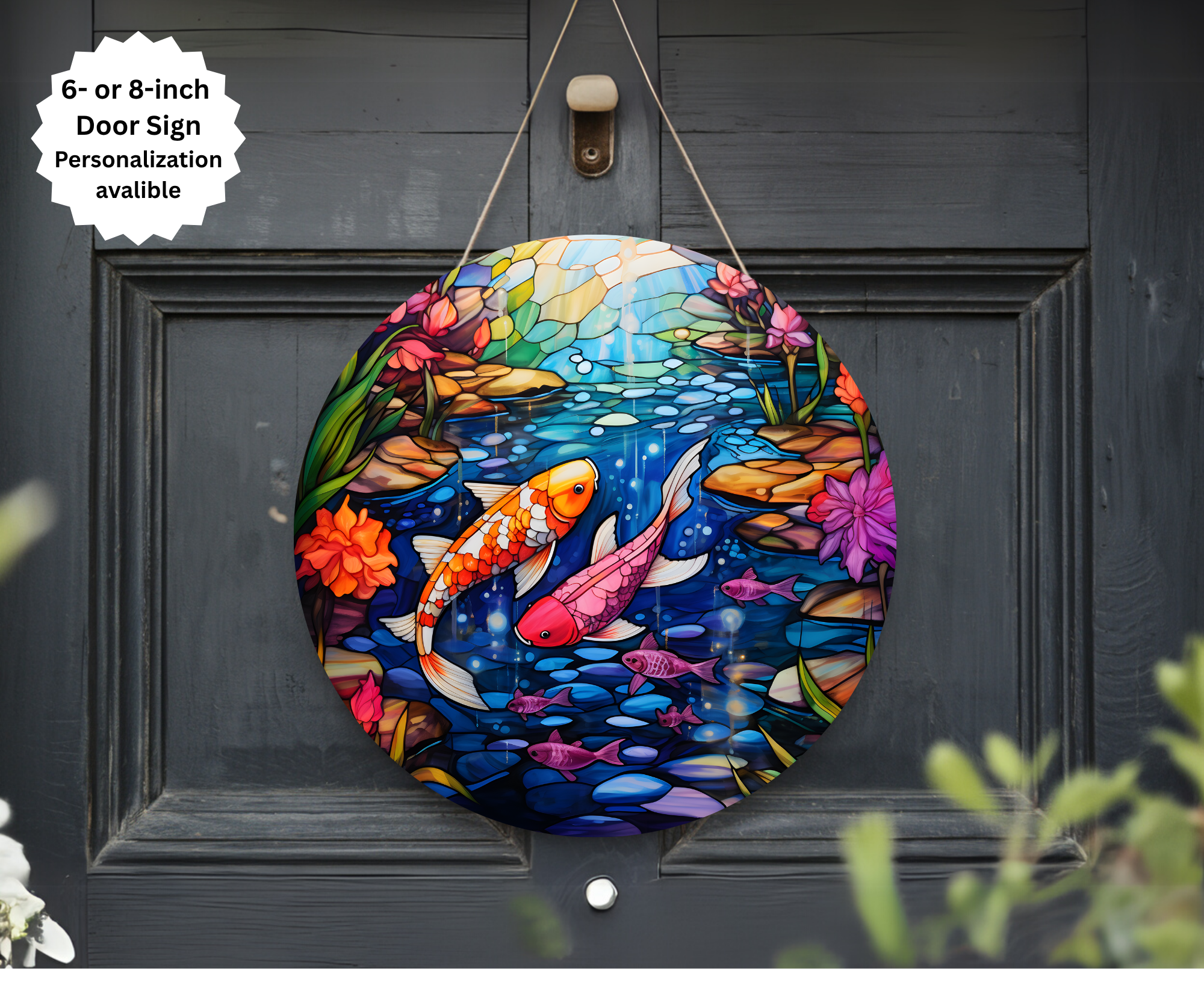 Koi Fish Door Signs