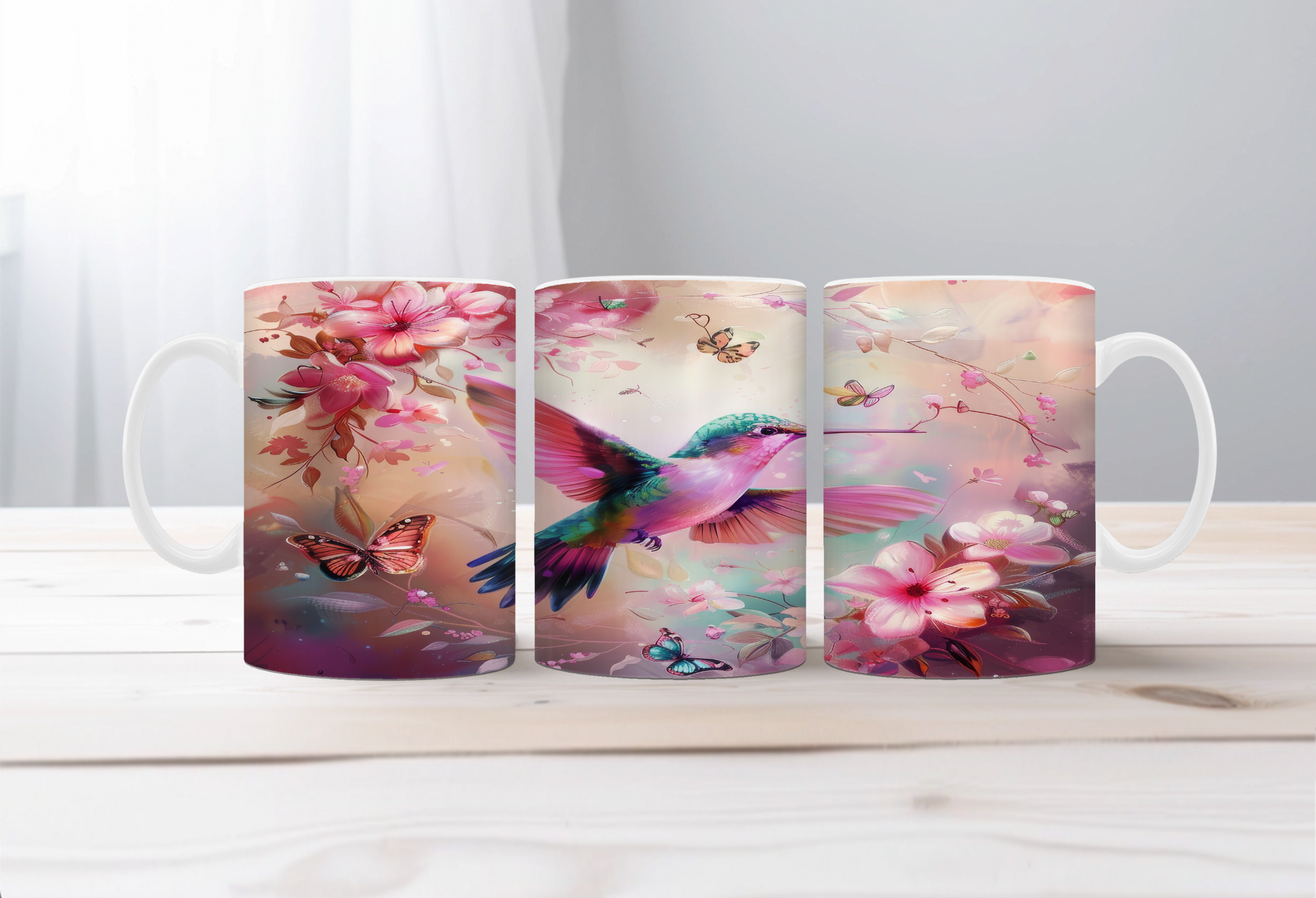 Sip with a Little Flutter Hummingbird Mugs. Two Sizes and Multiple images to choose from.