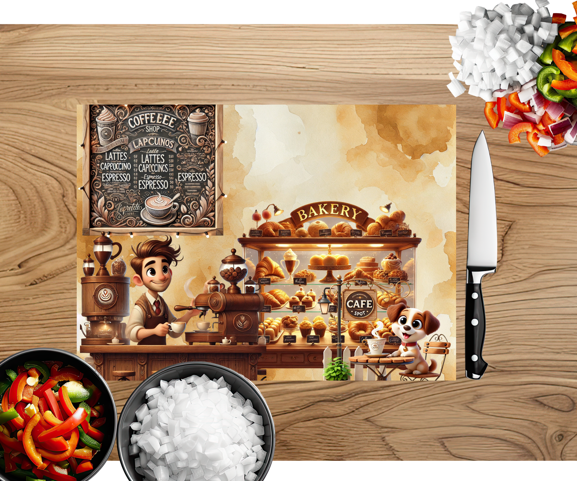 Brew‑tiful Morning Coffee Cutting Board