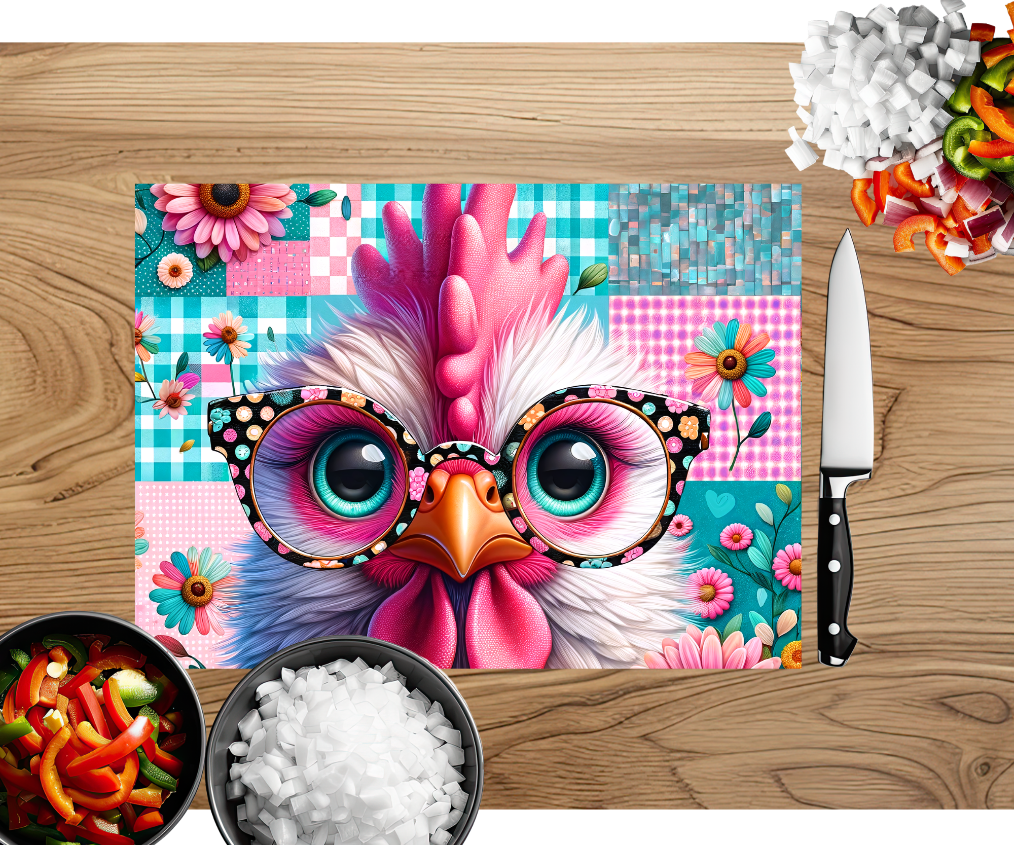 Cluck and Chop Chicken Cutting Boards
