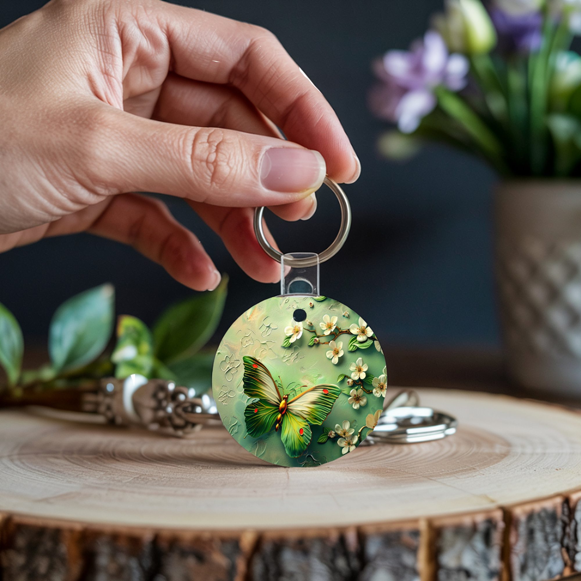 Butterfly Keychain