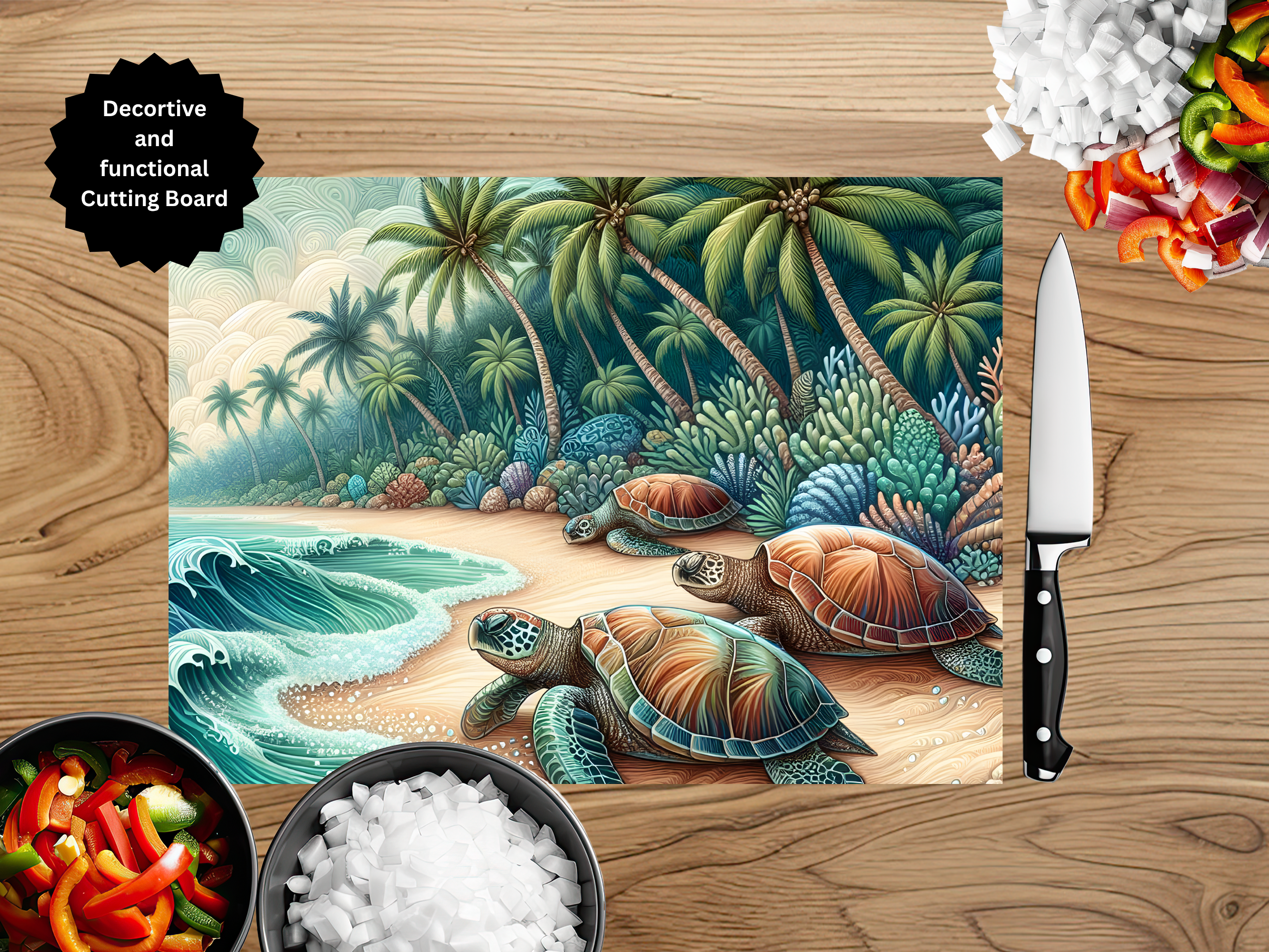 Sea Turtle Cutting Board